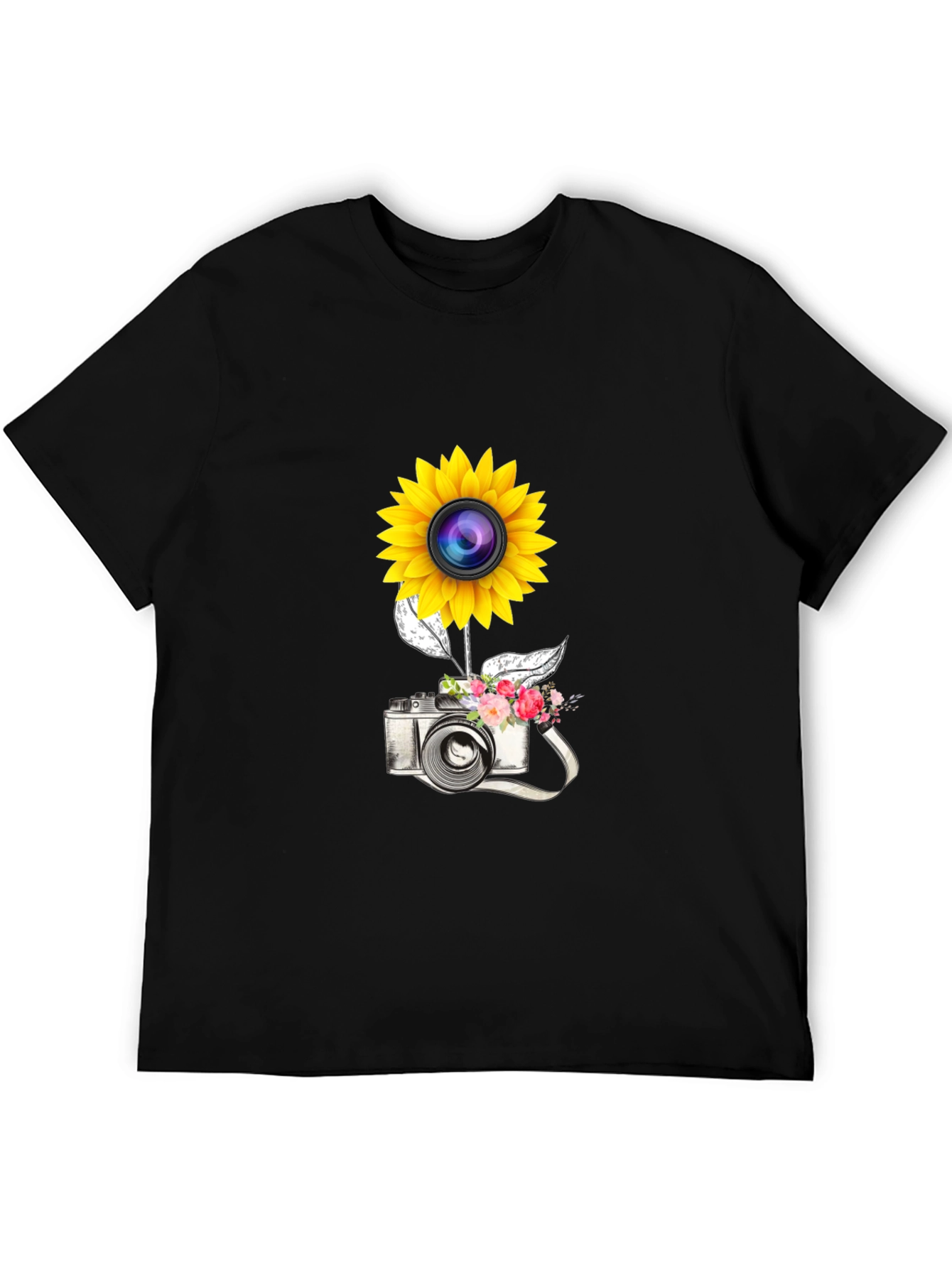 Sunflower Camera Graphic Tee