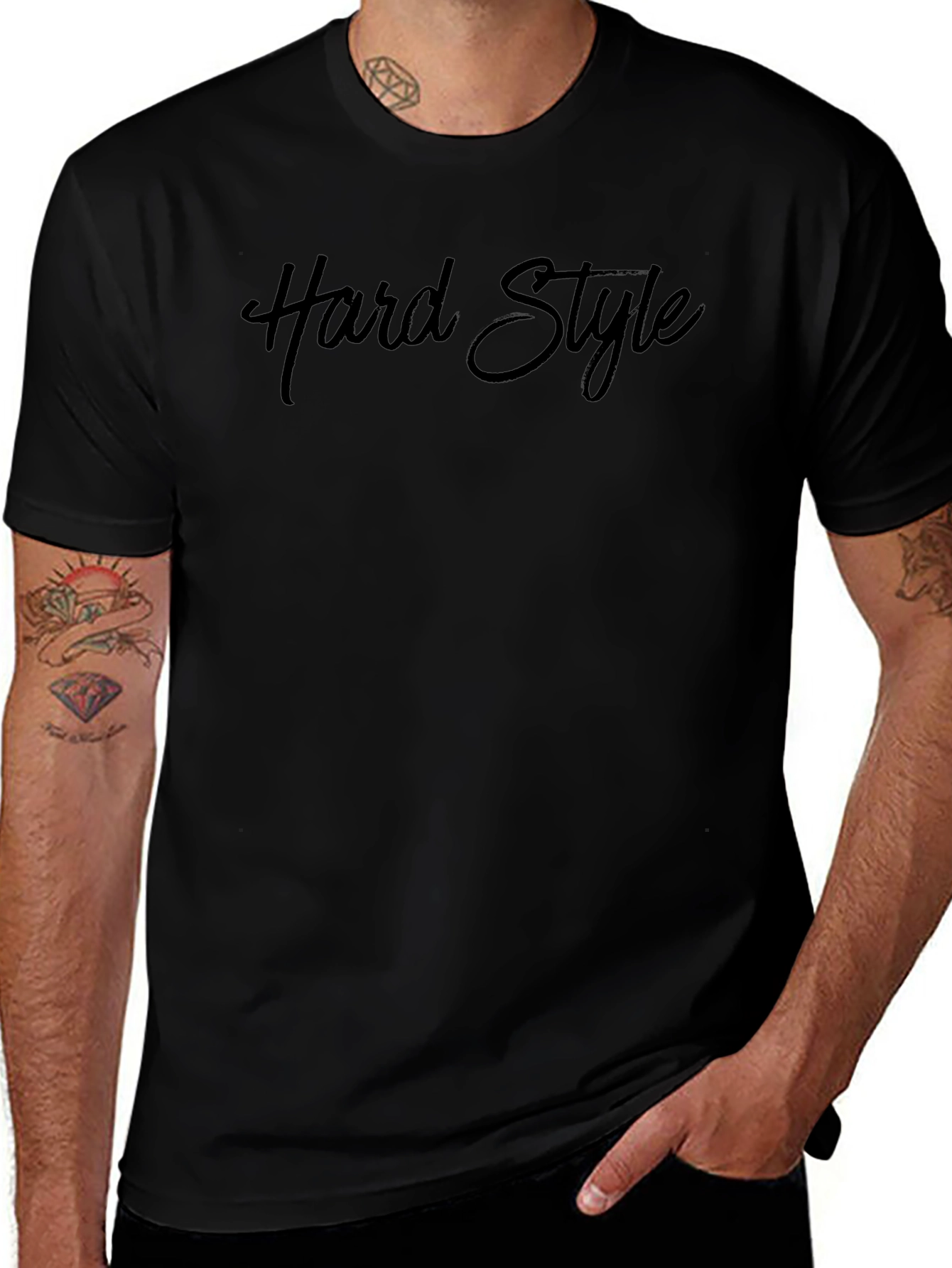Hard Style Black T-Shirt - Casual Fashion