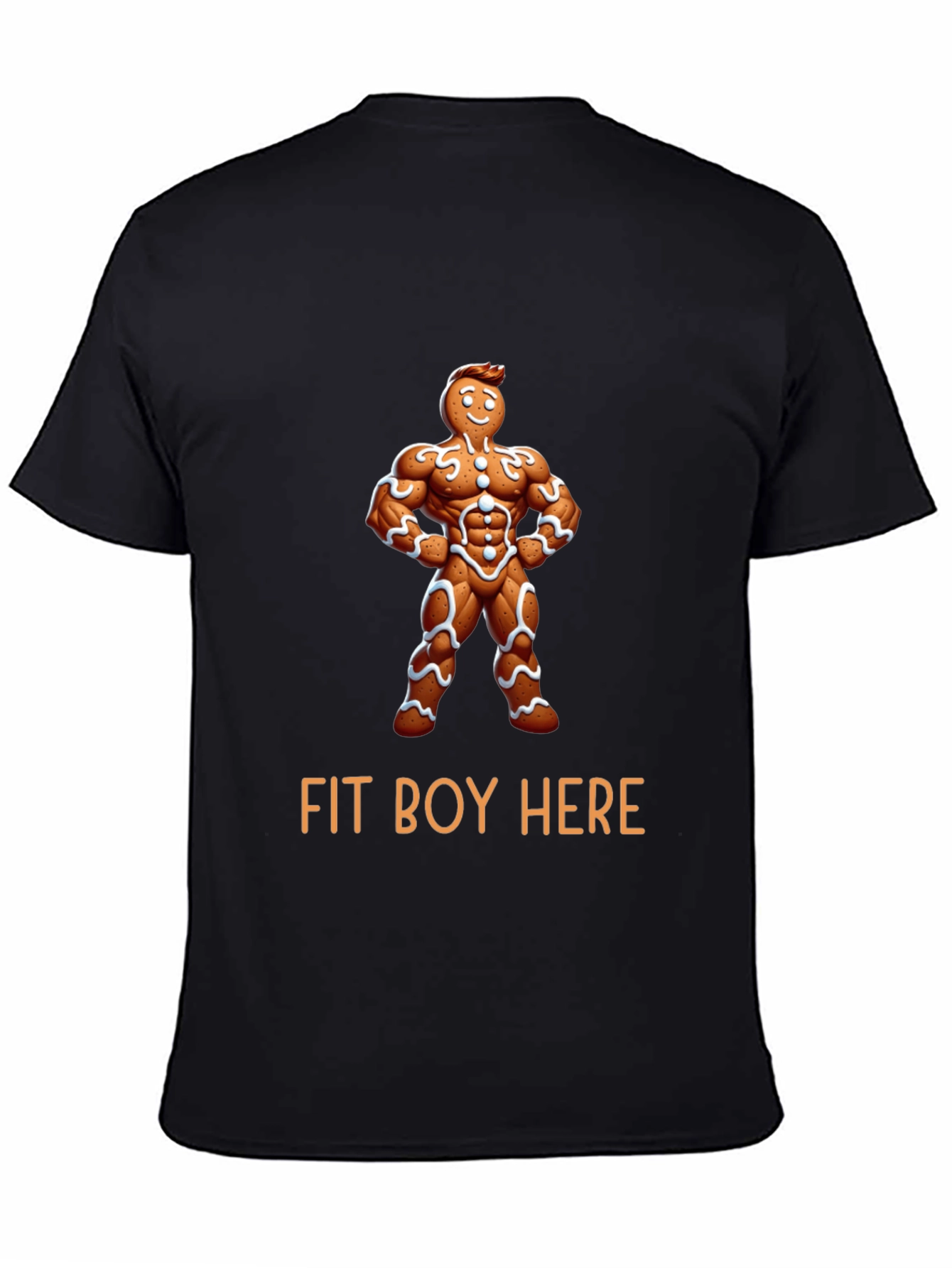 Fit Boy Gingerbread Man Graphic Tee