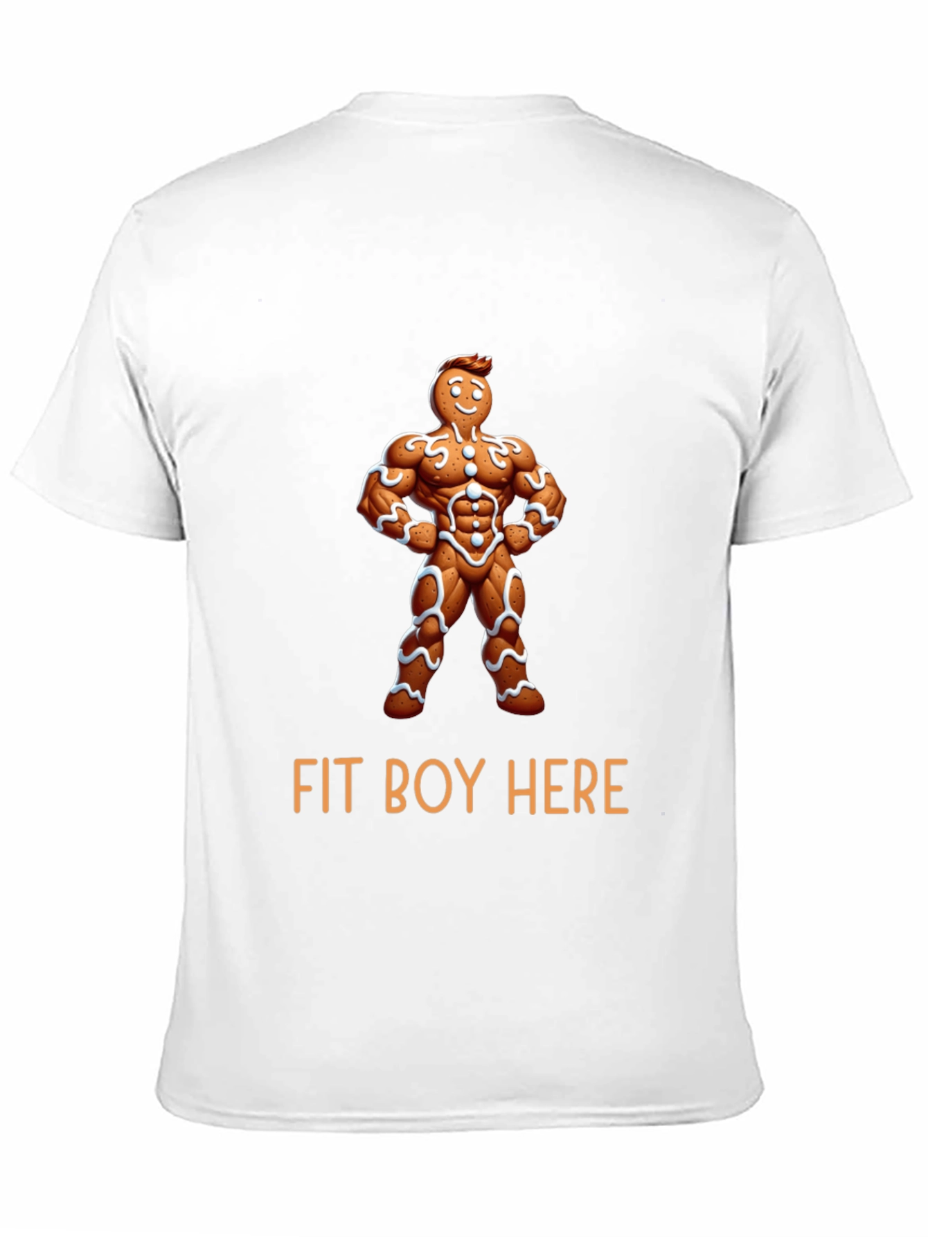 Fit Boy Gingerbread Man Graphic Tee
