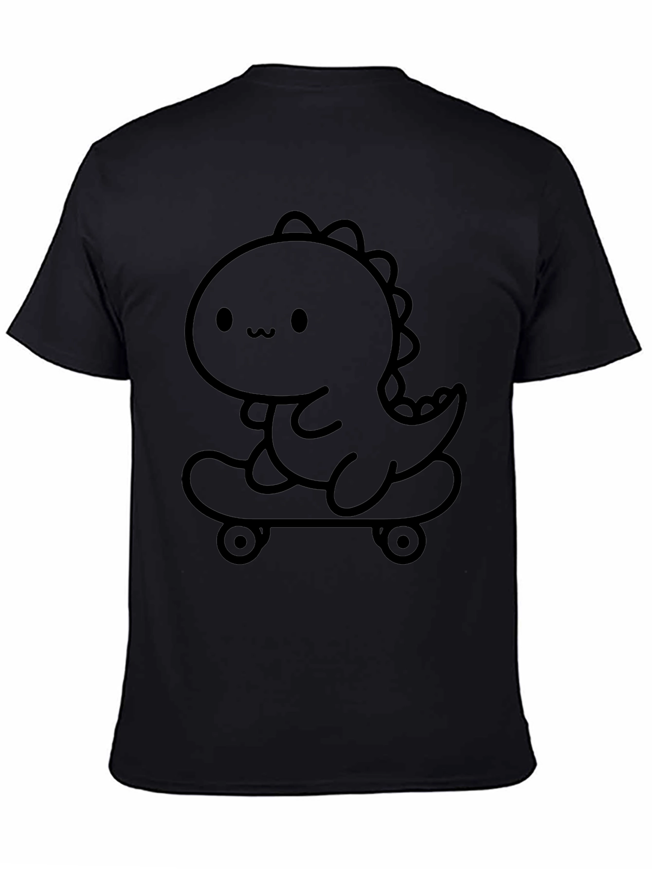 Dino Skateboard T-Shirt - Cute Cartoon Tee