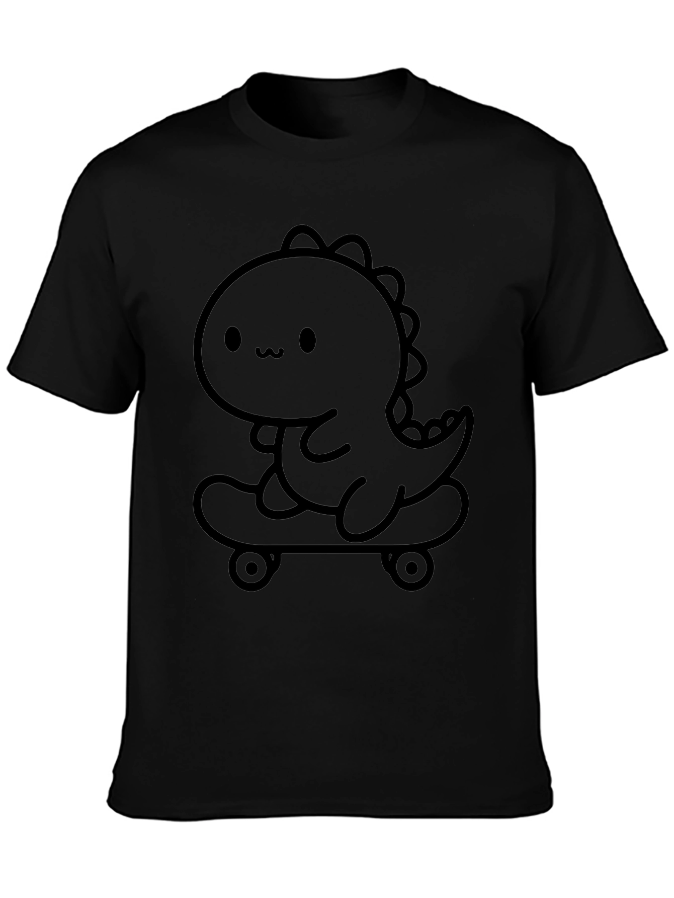 Dino Skateboard T-Shirt - Cute Cartoon Tee