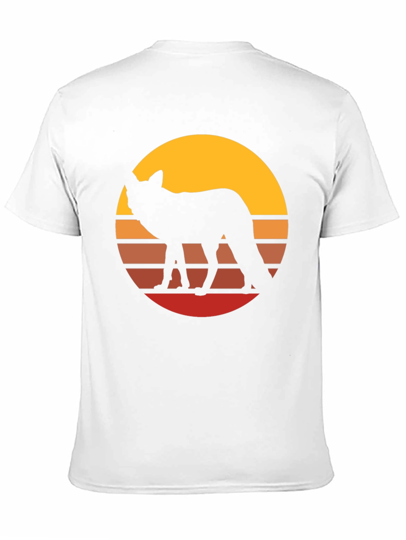 Retro Sunset Fox Graphic Tee - Stylish Unisex T-Shirt