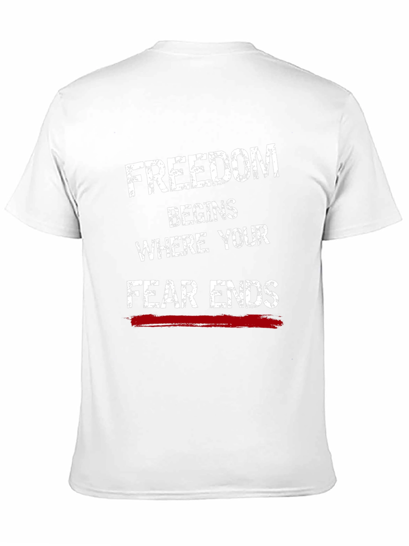 Freedom Begins Graphic Tee - Black Cotton Blend