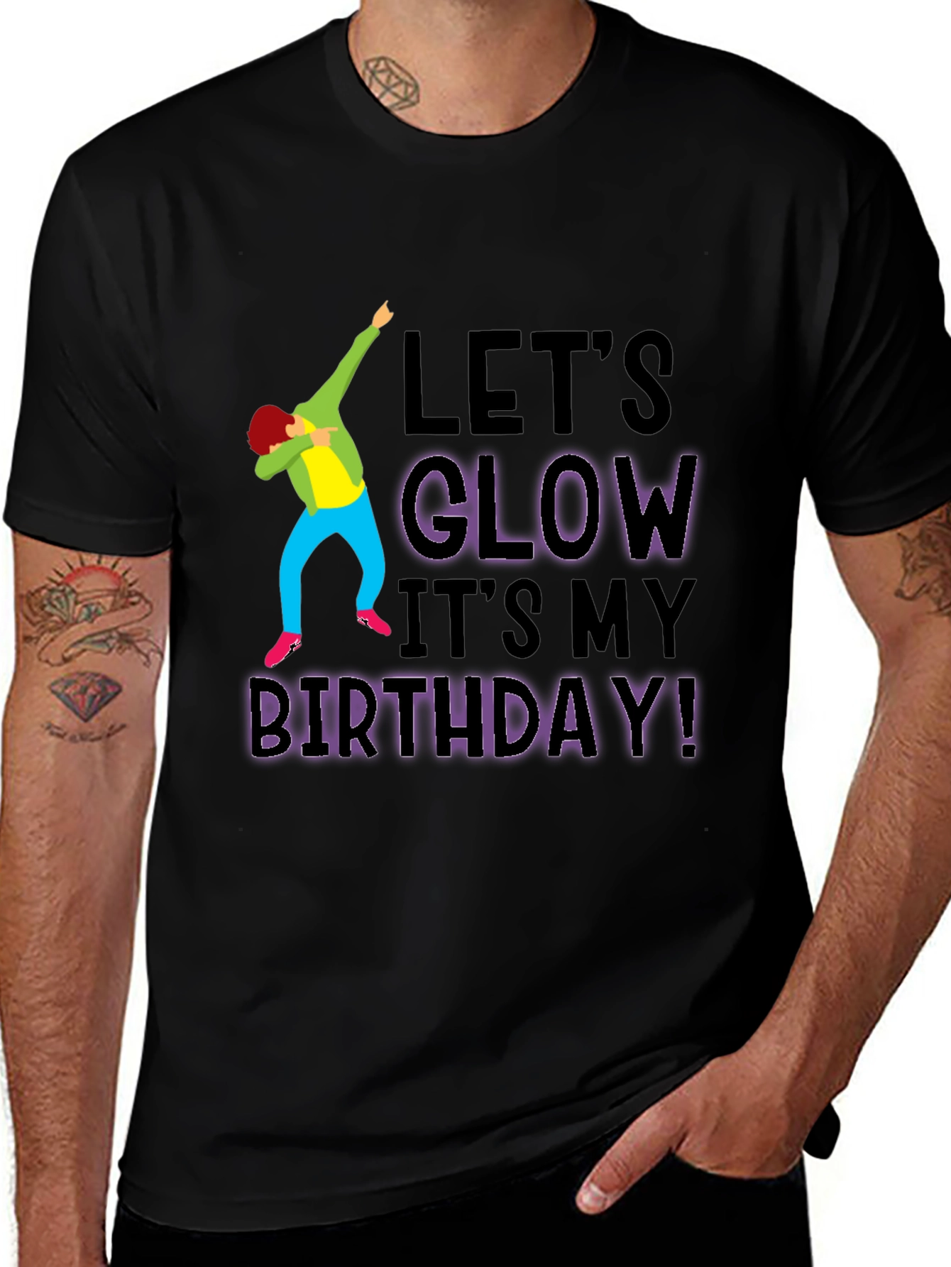 Lets Glow Birthday T-Shirt