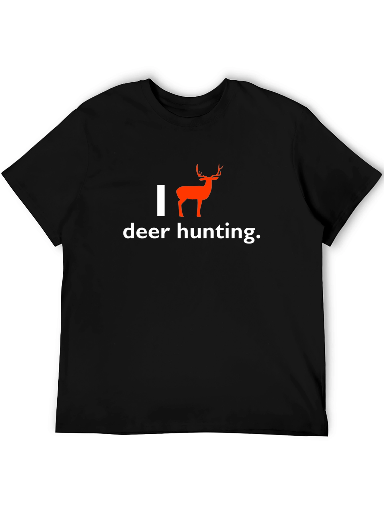 I Heart Deer Hunting T-Shirt - Black