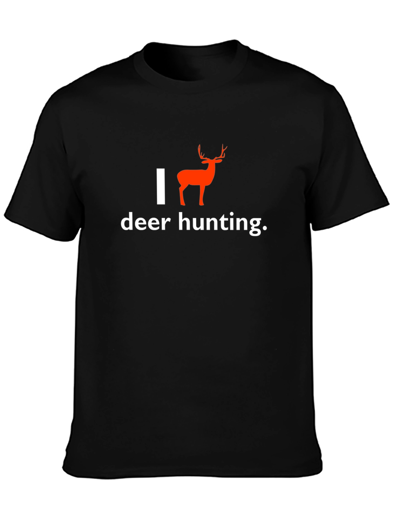 I Heart Deer Hunting T-Shirt - Black