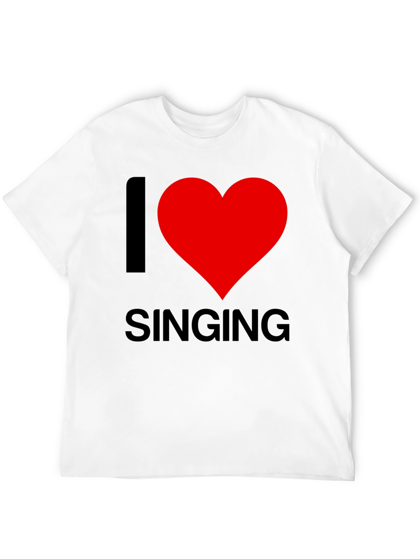 I Love Singing T-Shirt - Soft Cotton Blend