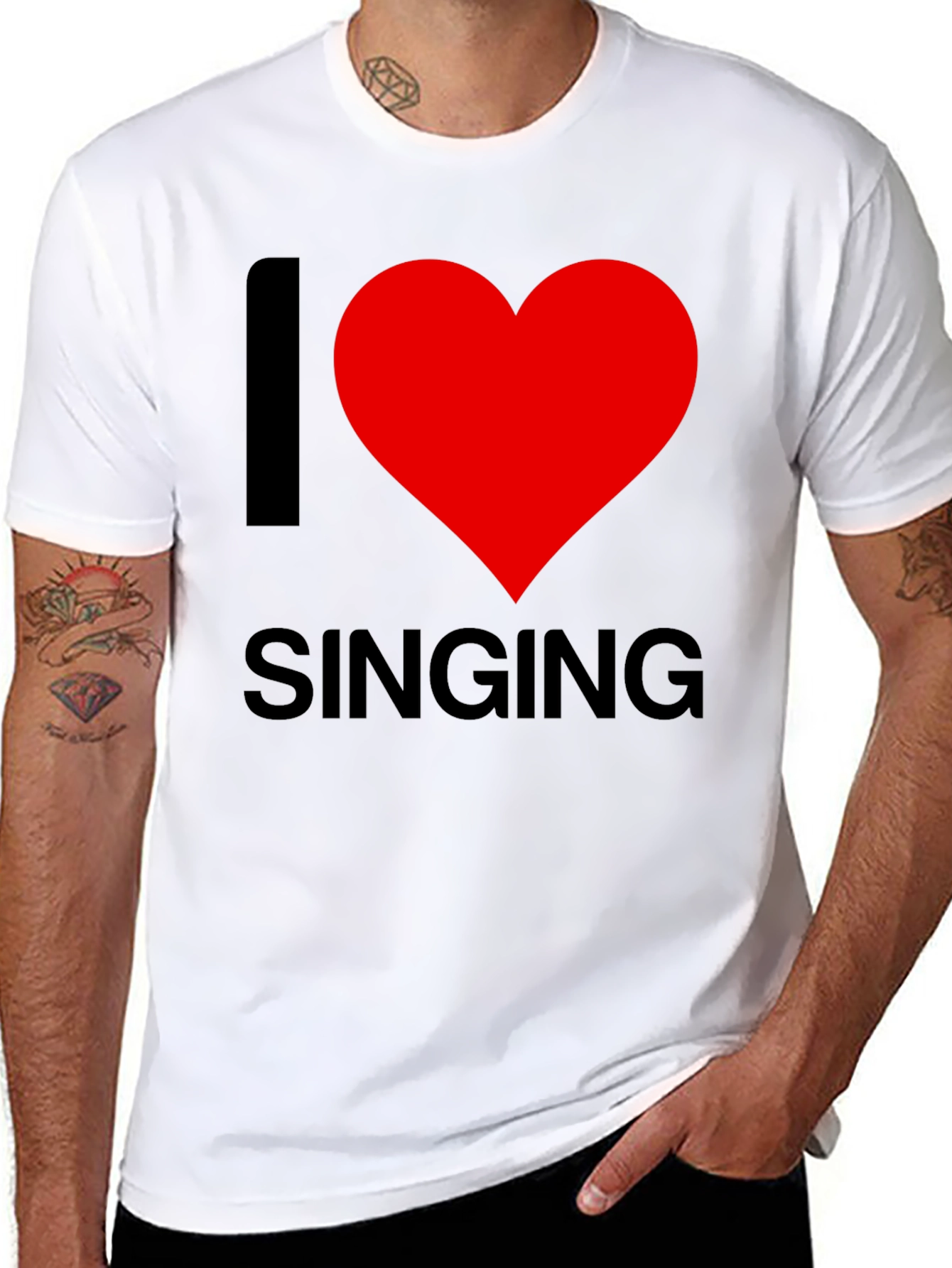 I Love Singing T-Shirt - Soft Cotton Blend