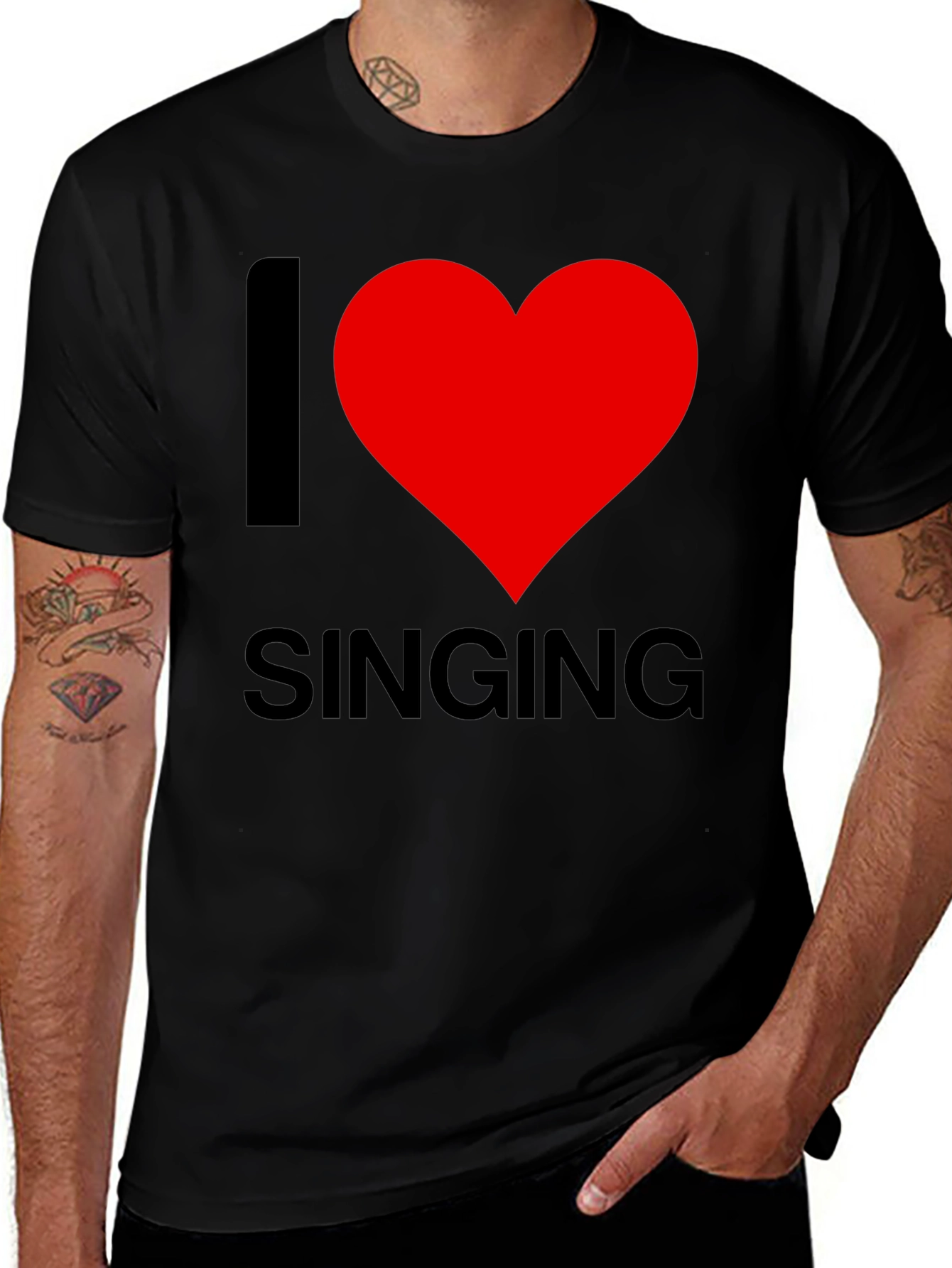 I Love Singing T-Shirt - Soft Cotton Blend