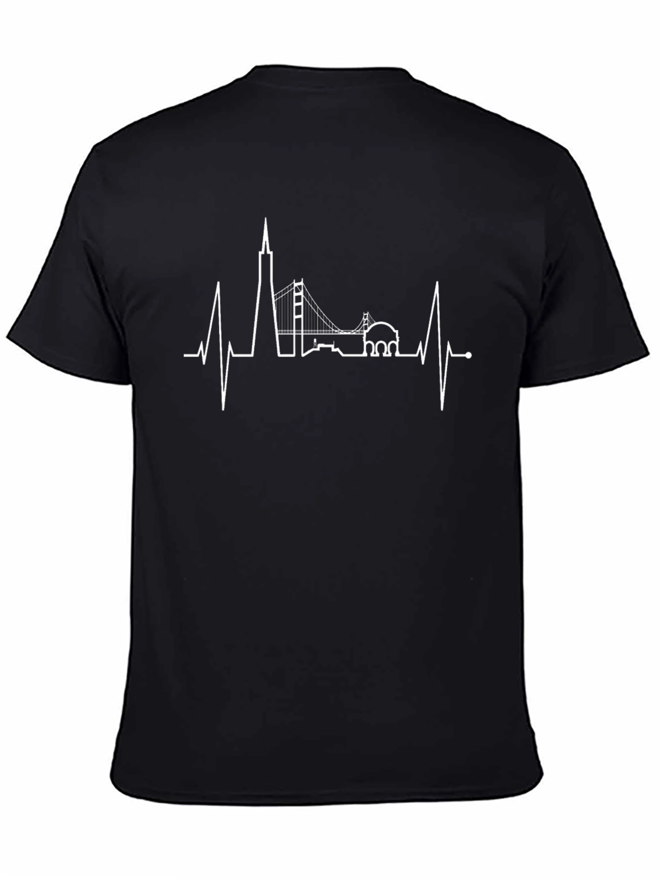 San Francisco Skyline Heartbeat Graphic Tee