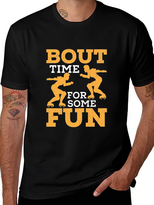 Bout Time For Some Fun Black T-Shirt