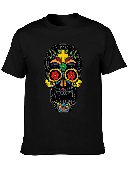 Sugar Skull Graphic Tee - Day of the Dead T-Shirt
