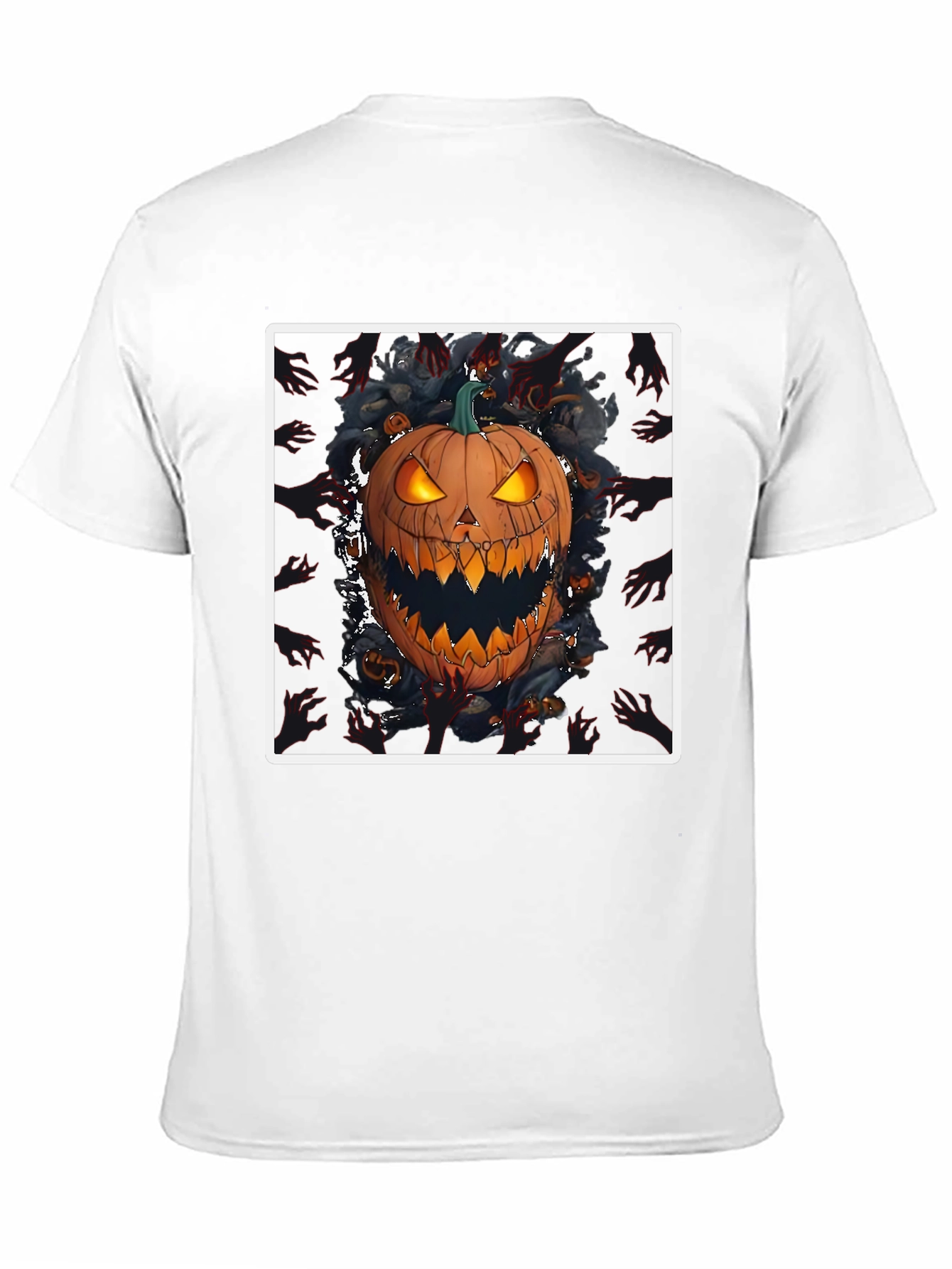 Spooky Pumpkin Graphic Tee - Halloween Shirt