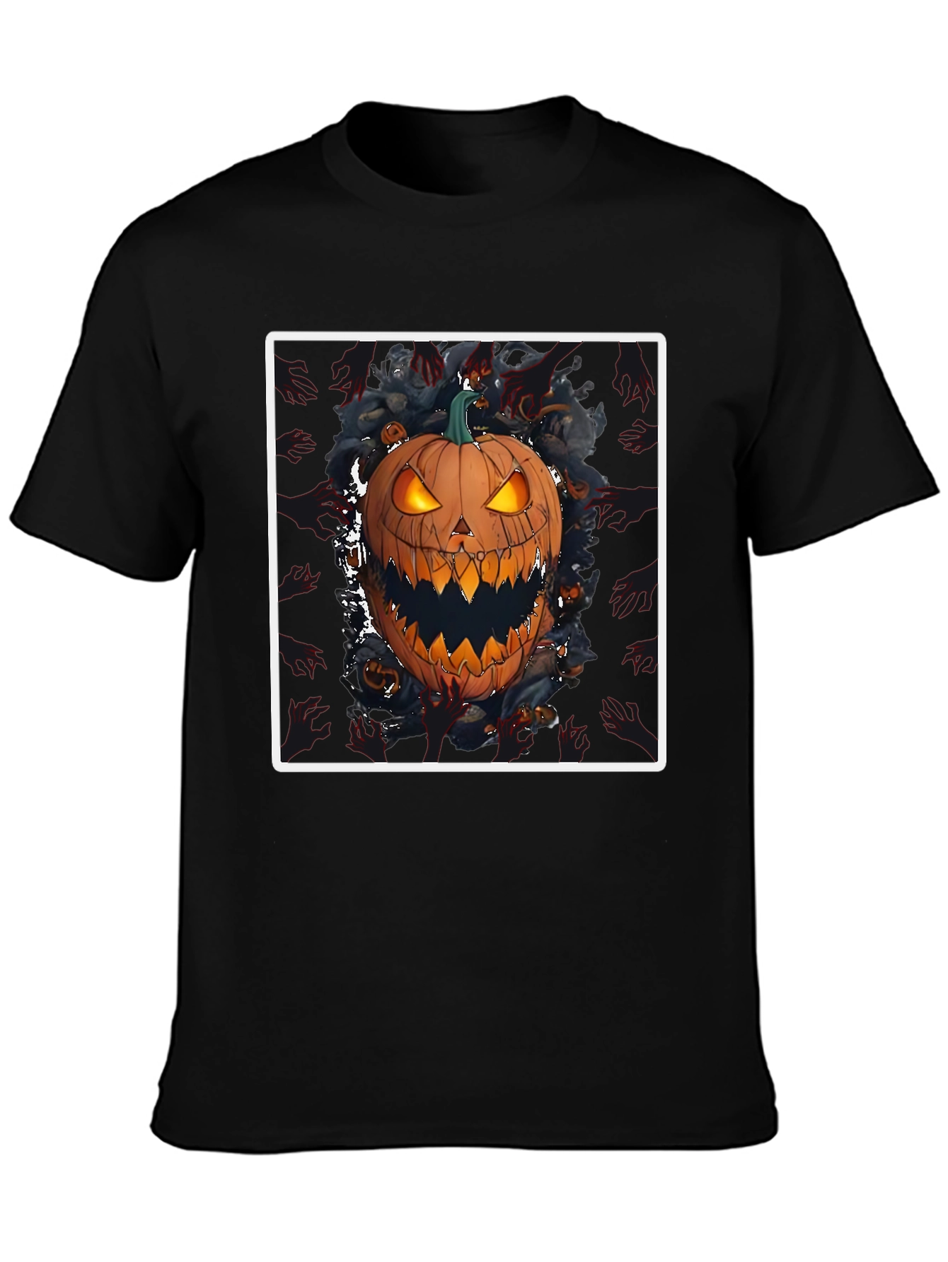 Spooky Pumpkin Graphic Tee - Halloween Shirt