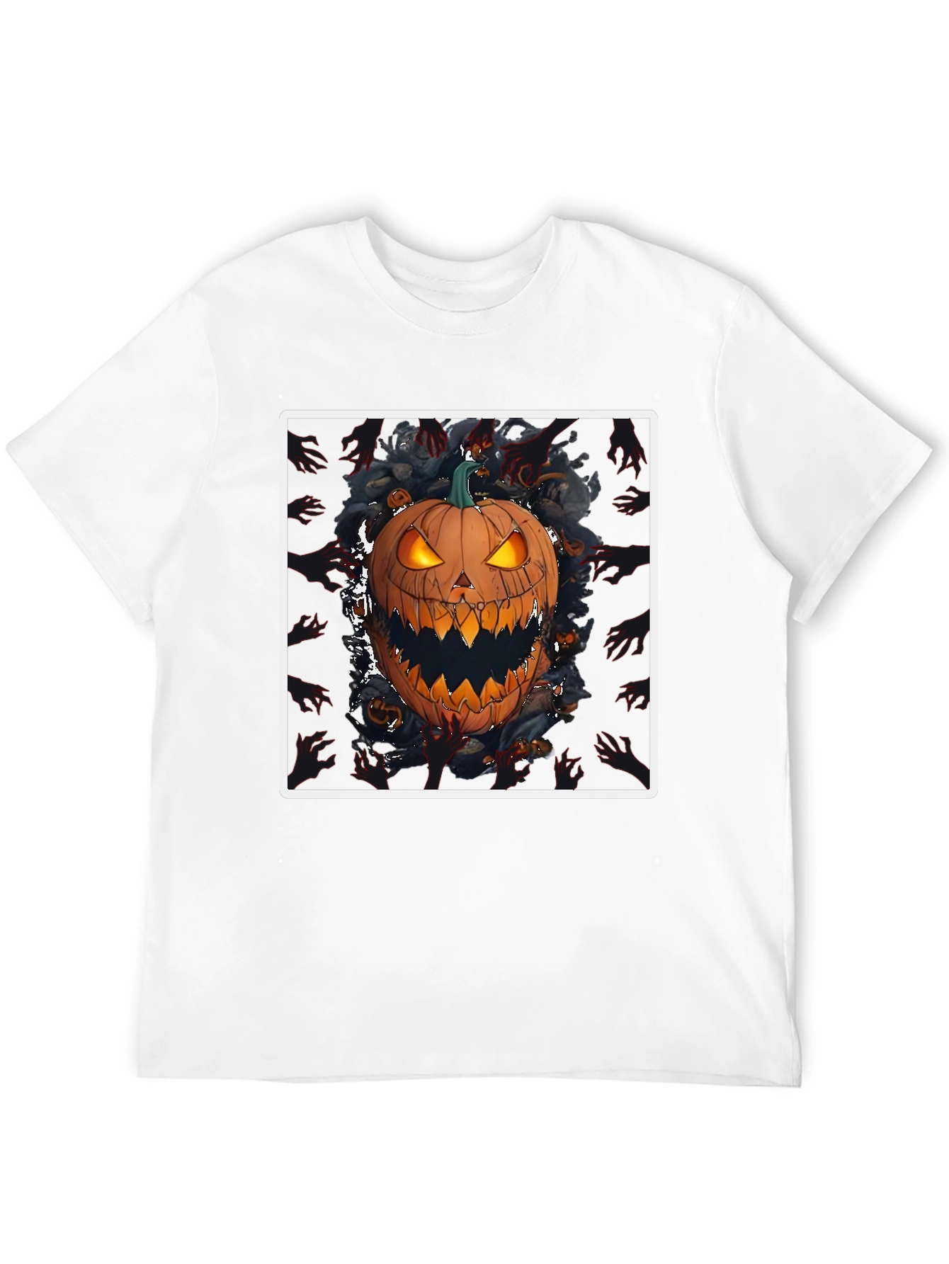 Spooky Pumpkin Graphic Tee - Halloween Shirt