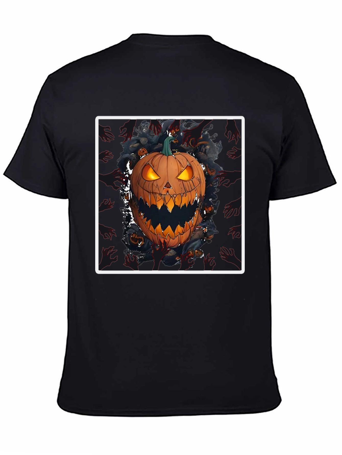 Spooky Pumpkin Graphic Tee - Halloween Shirt
