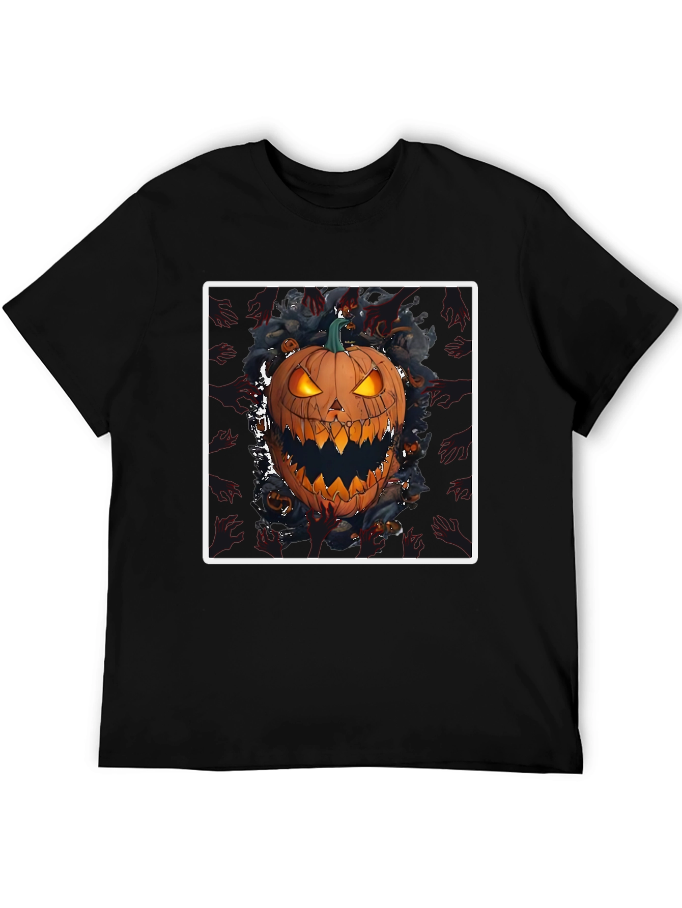 Spooky Pumpkin Graphic Tee - Halloween Shirt