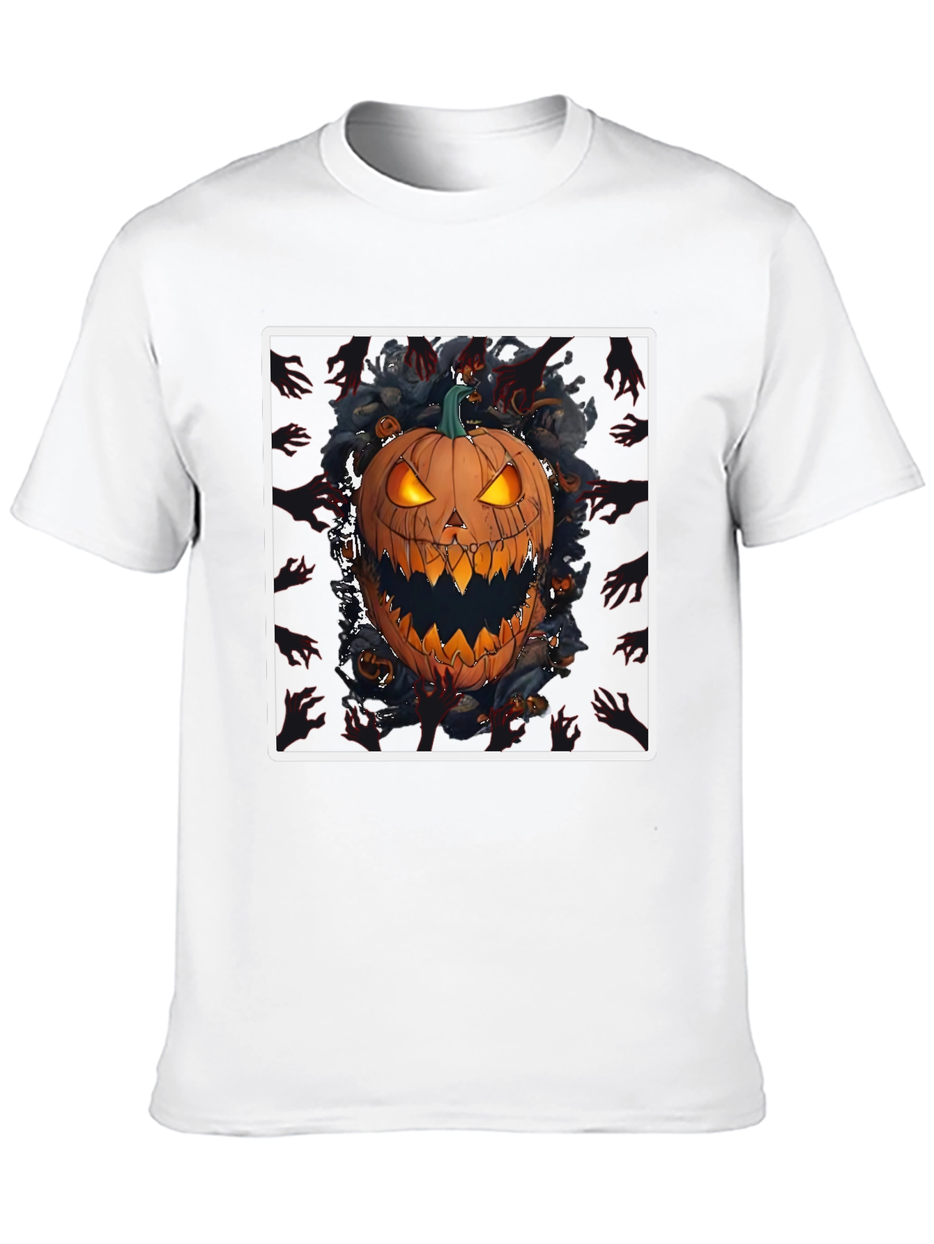 Spooky Pumpkin Graphic Tee - Halloween Shirt
