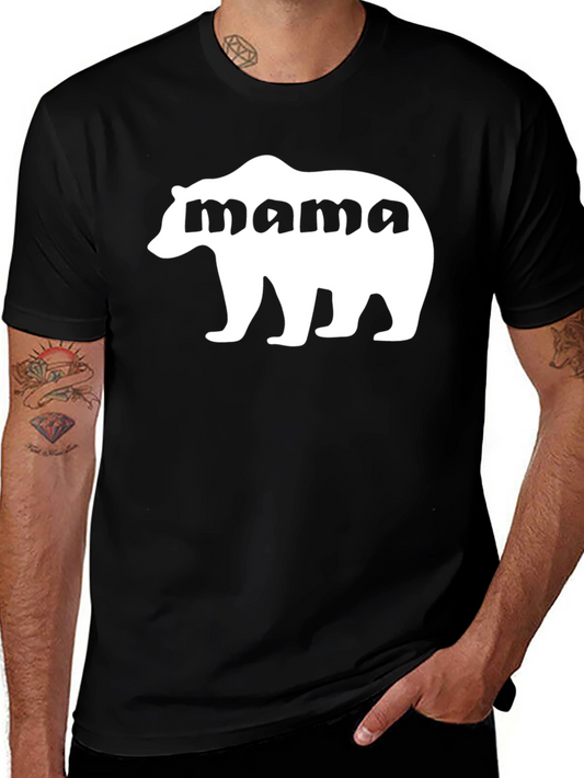 Mama Bear Graphic Tee - Black Unisex Shirt