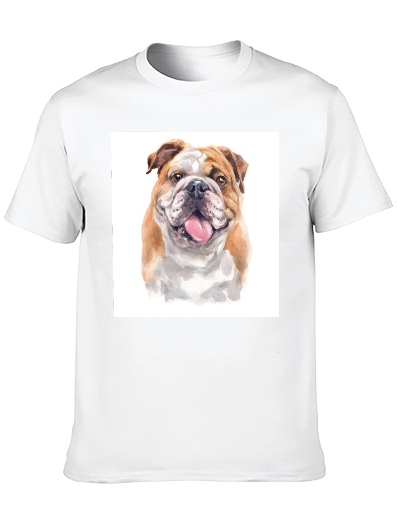 Bulldog Graphic T-Shirt - Black Cotton Tee