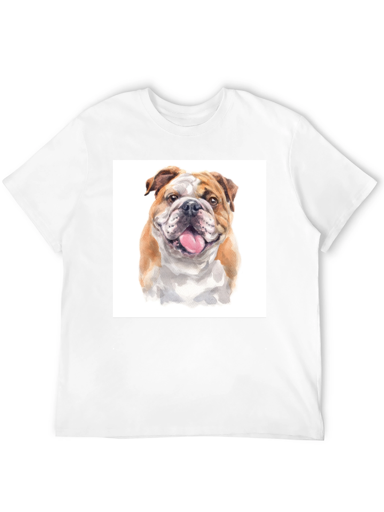 Bulldog Graphic T-Shirt - Black Cotton Tee