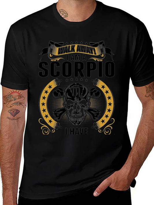 Scorpio Skull Graphic Tee - Zodiac Sign T-Shirt