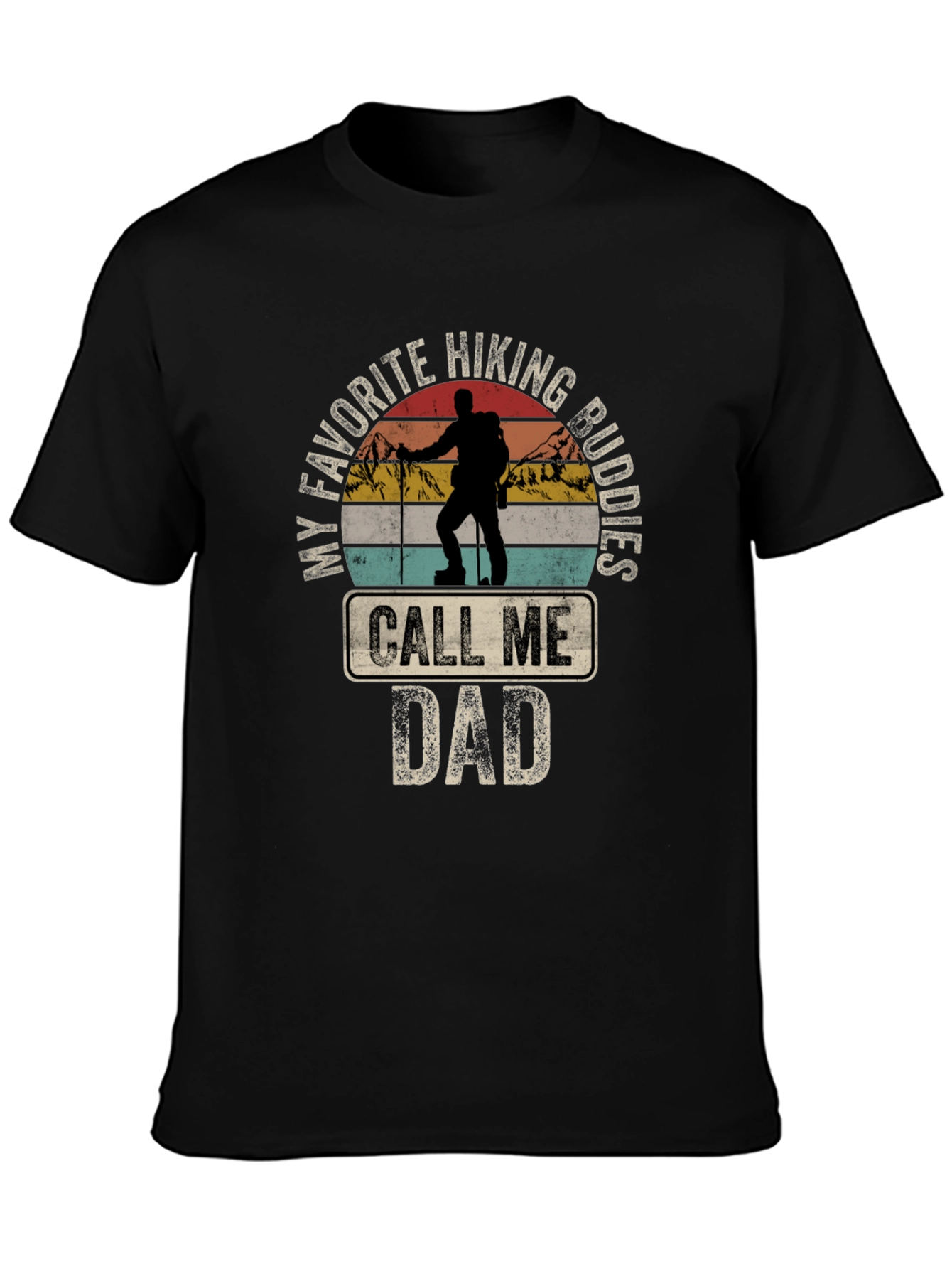Hiking Buddies Dad T-Shirt