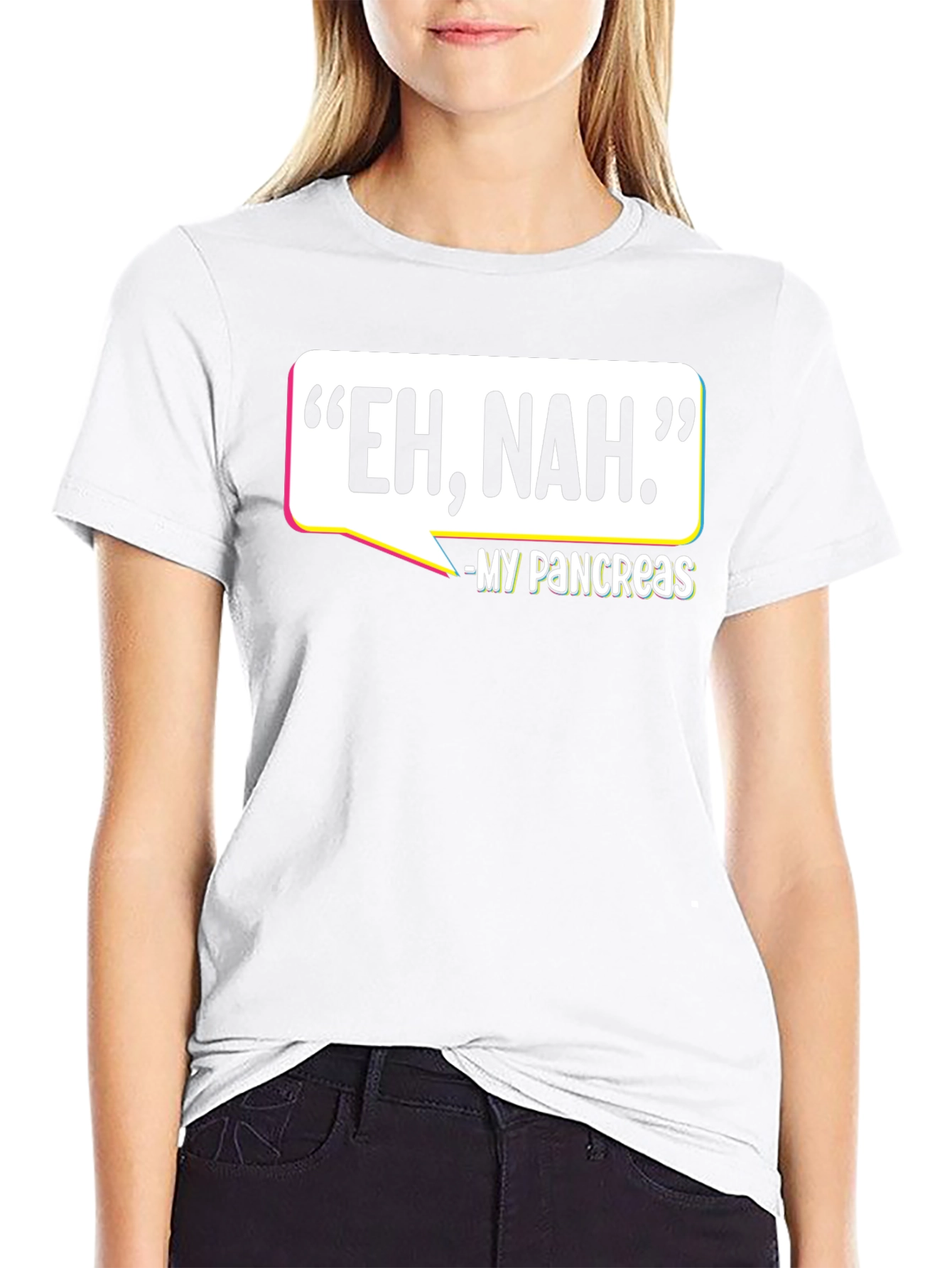 Eh Nah. My Pancreas T-Shirt - Funny Diabetes Tee