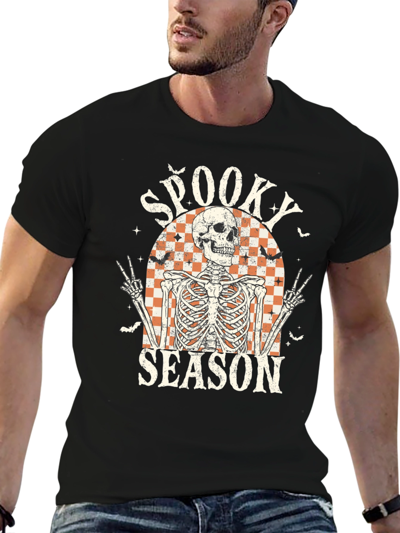 Spooky Season Skeleton T-Shirt - Halloween Style