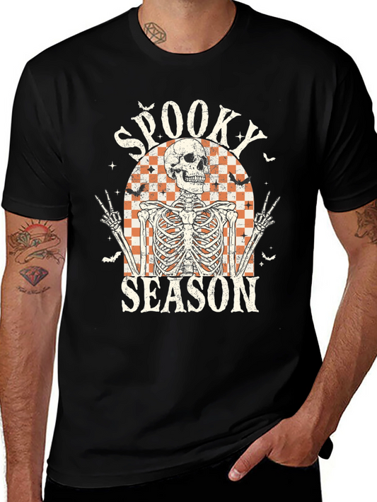 Spooky Season Skeleton T-Shirt - Halloween Style