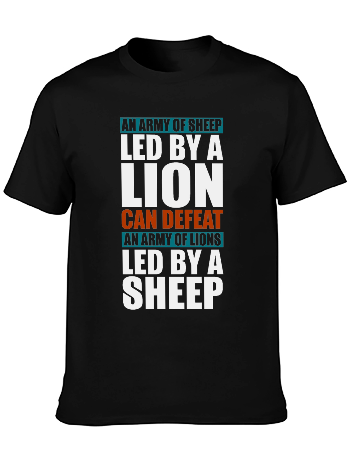 Lion and Sheep Graphic T-Shirt - Leadership Tee