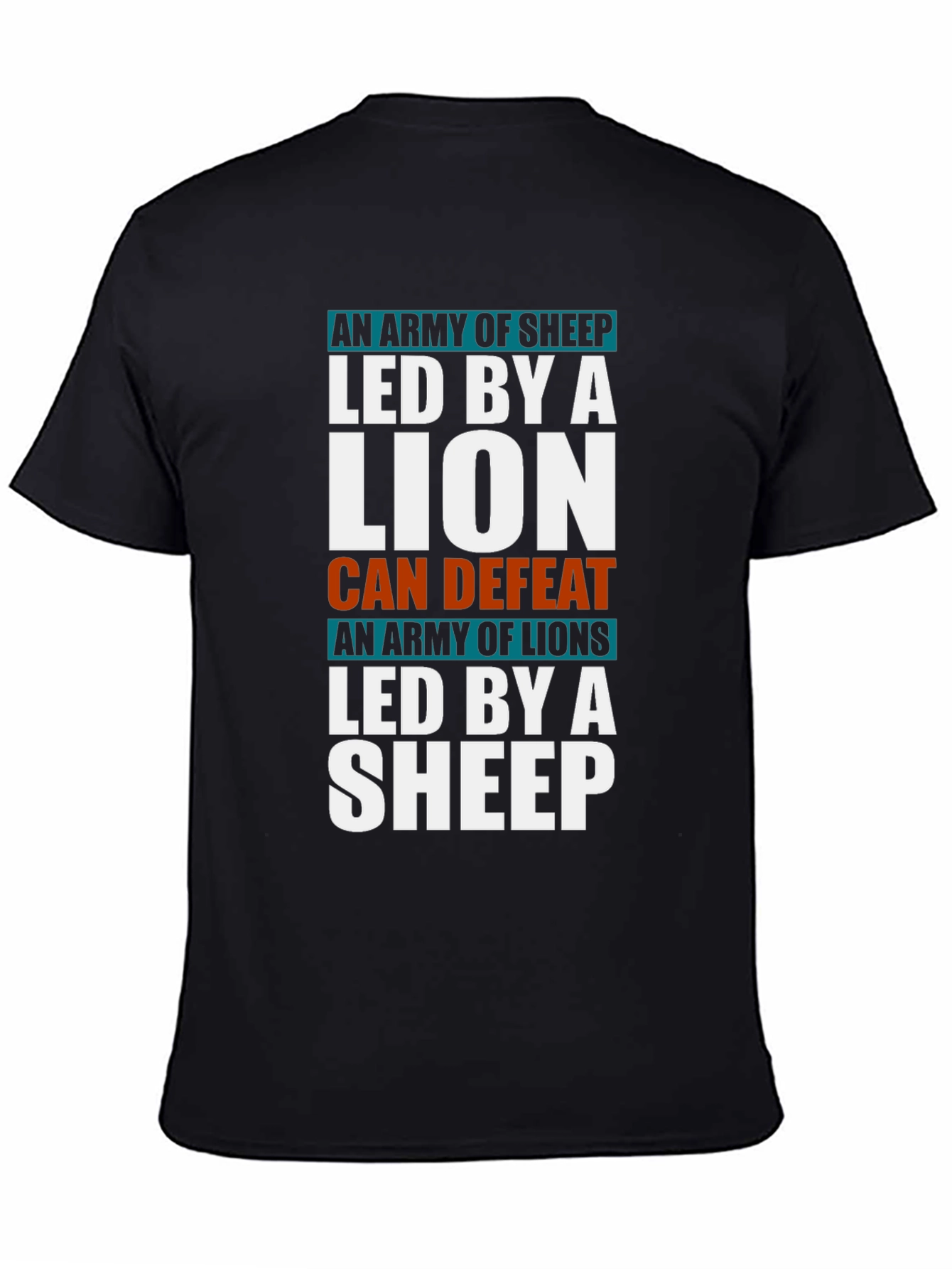 Lion and Sheep Graphic T-Shirt - Leadership Tee
