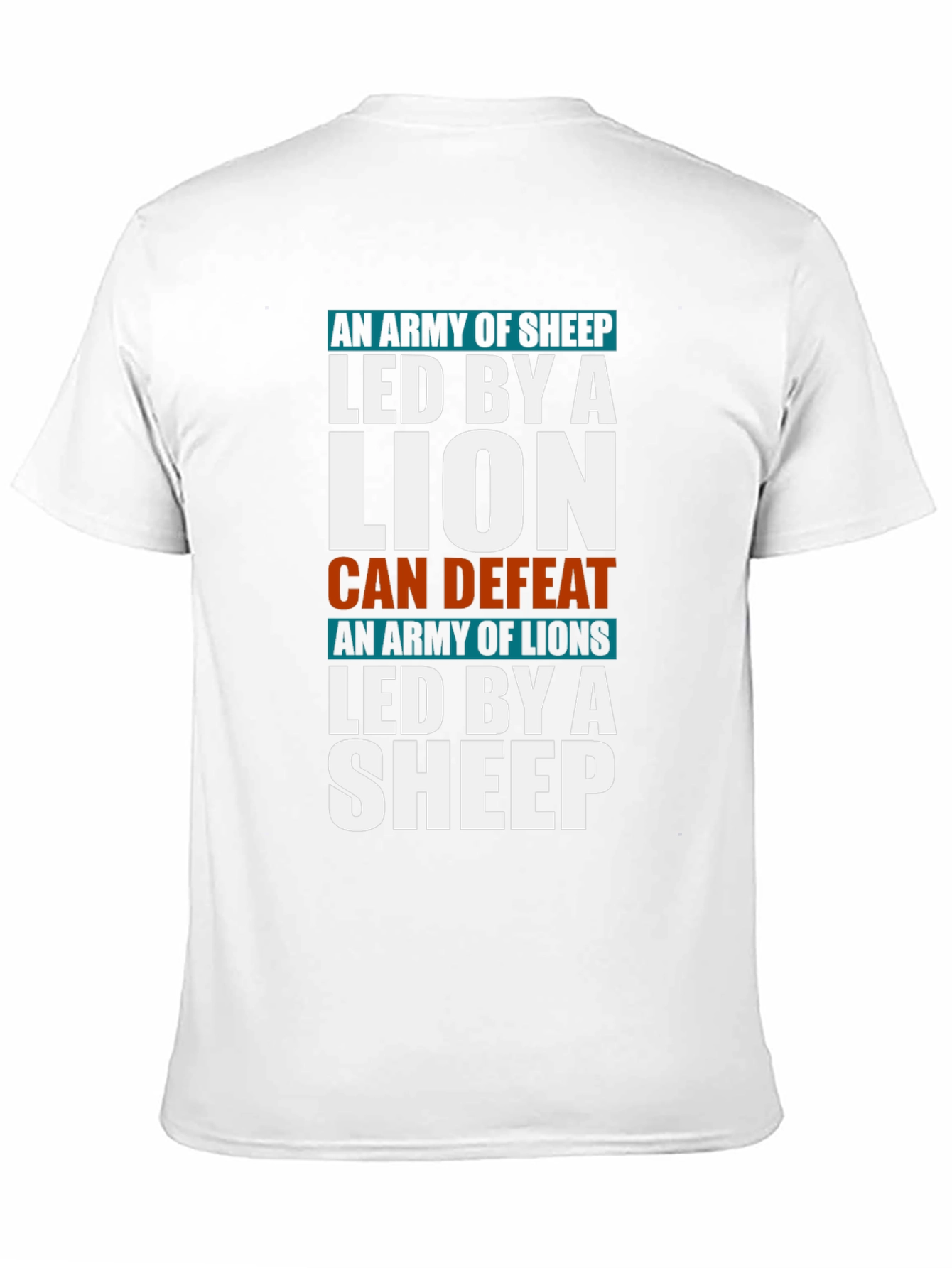 Lion and Sheep Graphic T-Shirt - Leadership Tee