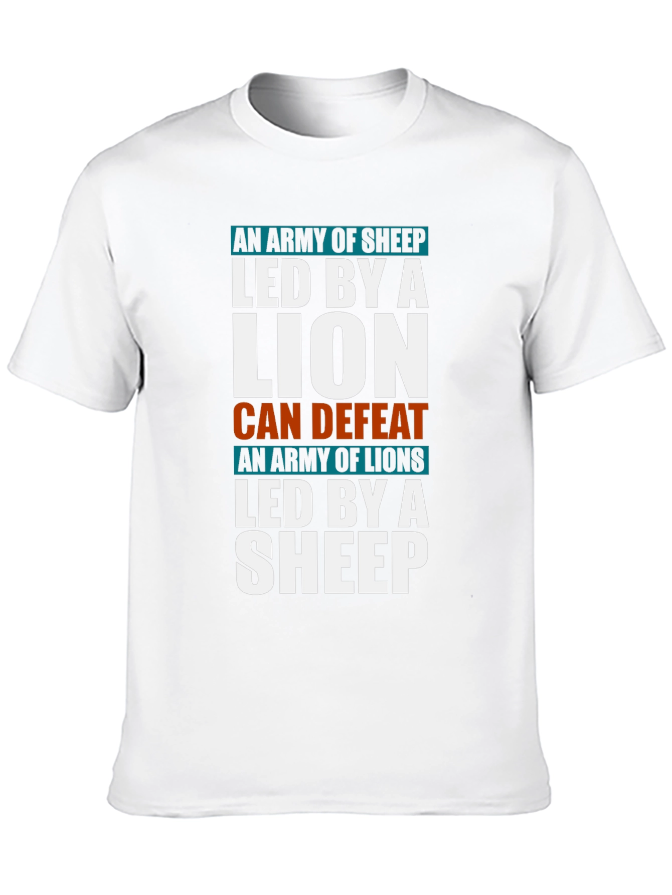 Lion and Sheep Graphic T-Shirt - Leadership Tee