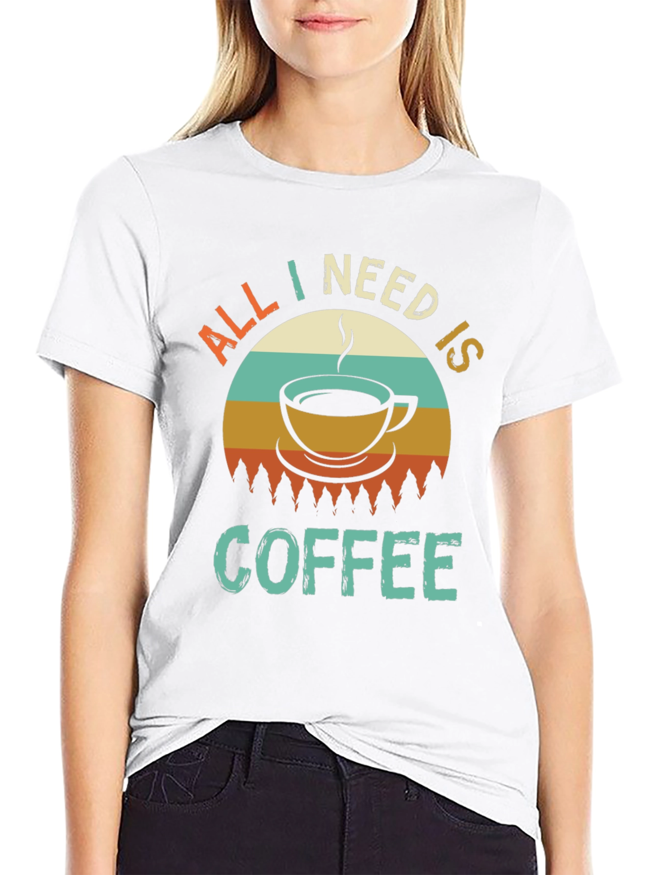All I Need Is Coffee Retro Graphic Tee
