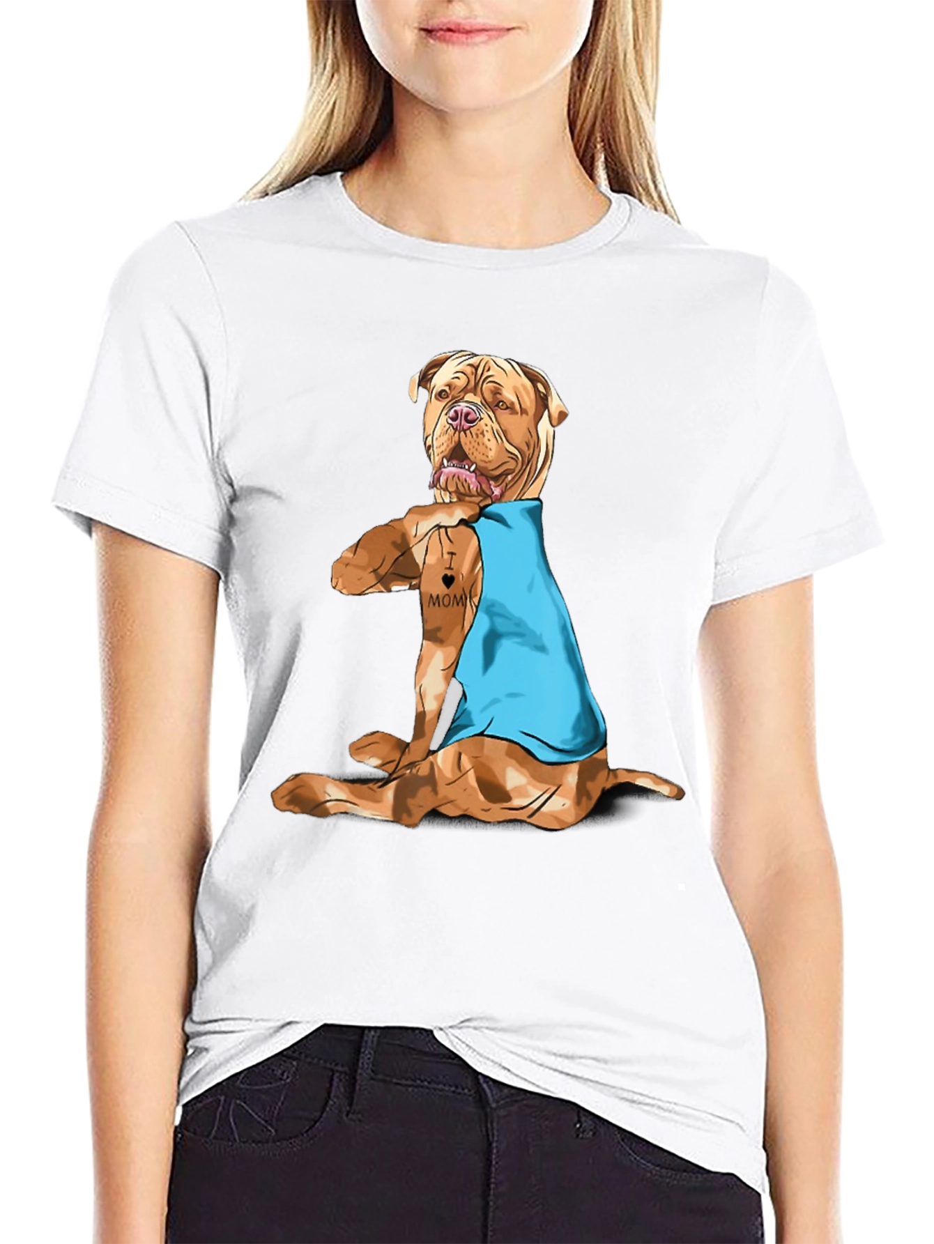 Dog Mom Tattoo T-Shirt - Cool Canine Tee