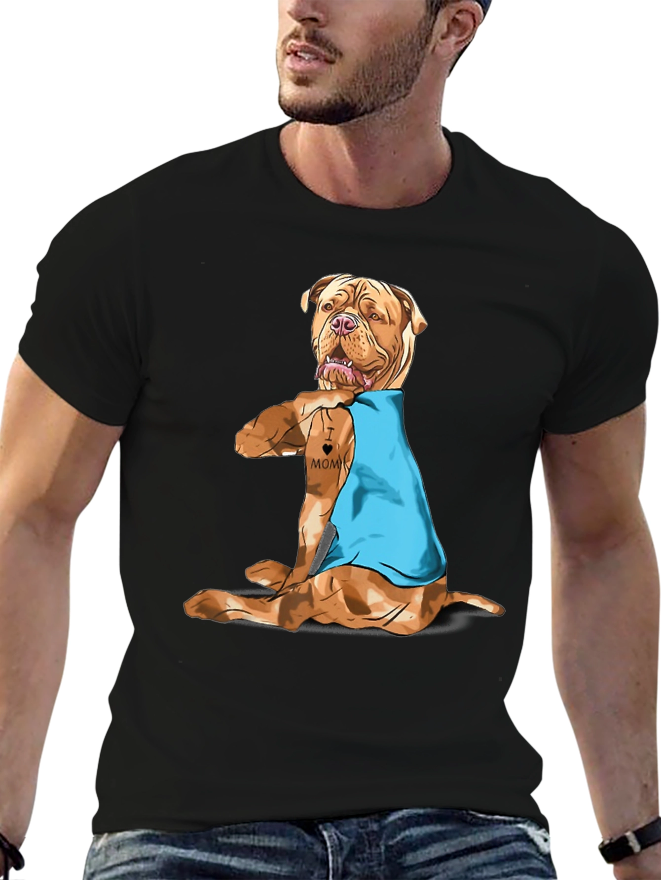 Dog Mom Tattoo T-Shirt - Cool Canine Tee