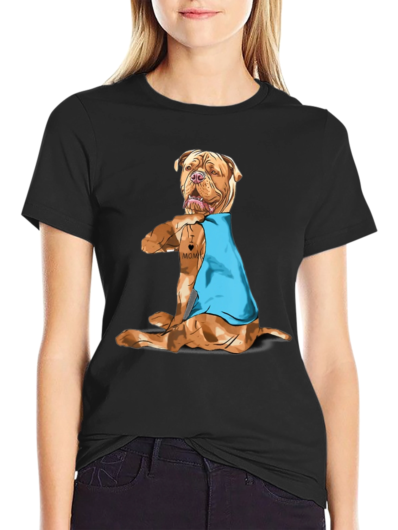 Dog Mom Tattoo T-Shirt - Cool Canine Tee