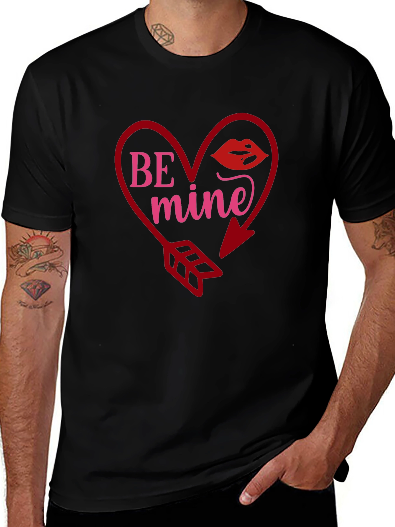 Be Mine Heart Valentines Day T-Shirt
