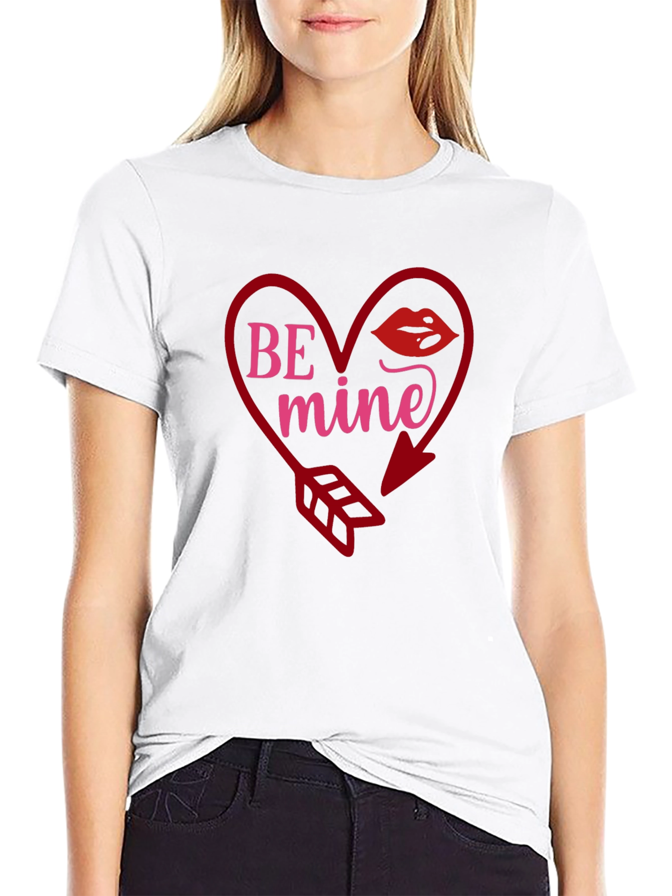 Be Mine Heart Valentines Day T-Shirt