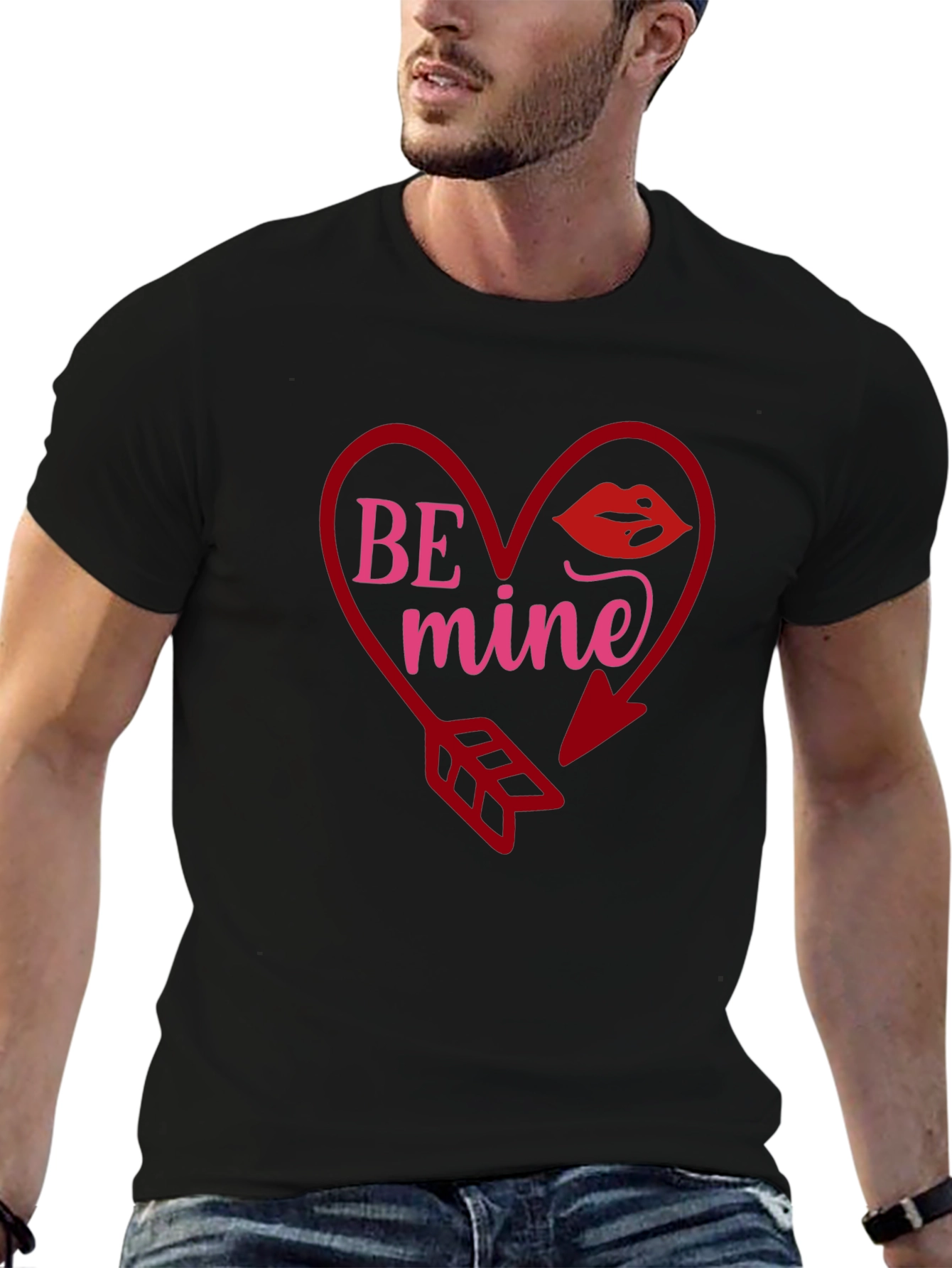 Be Mine Heart Valentines Day T-Shirt