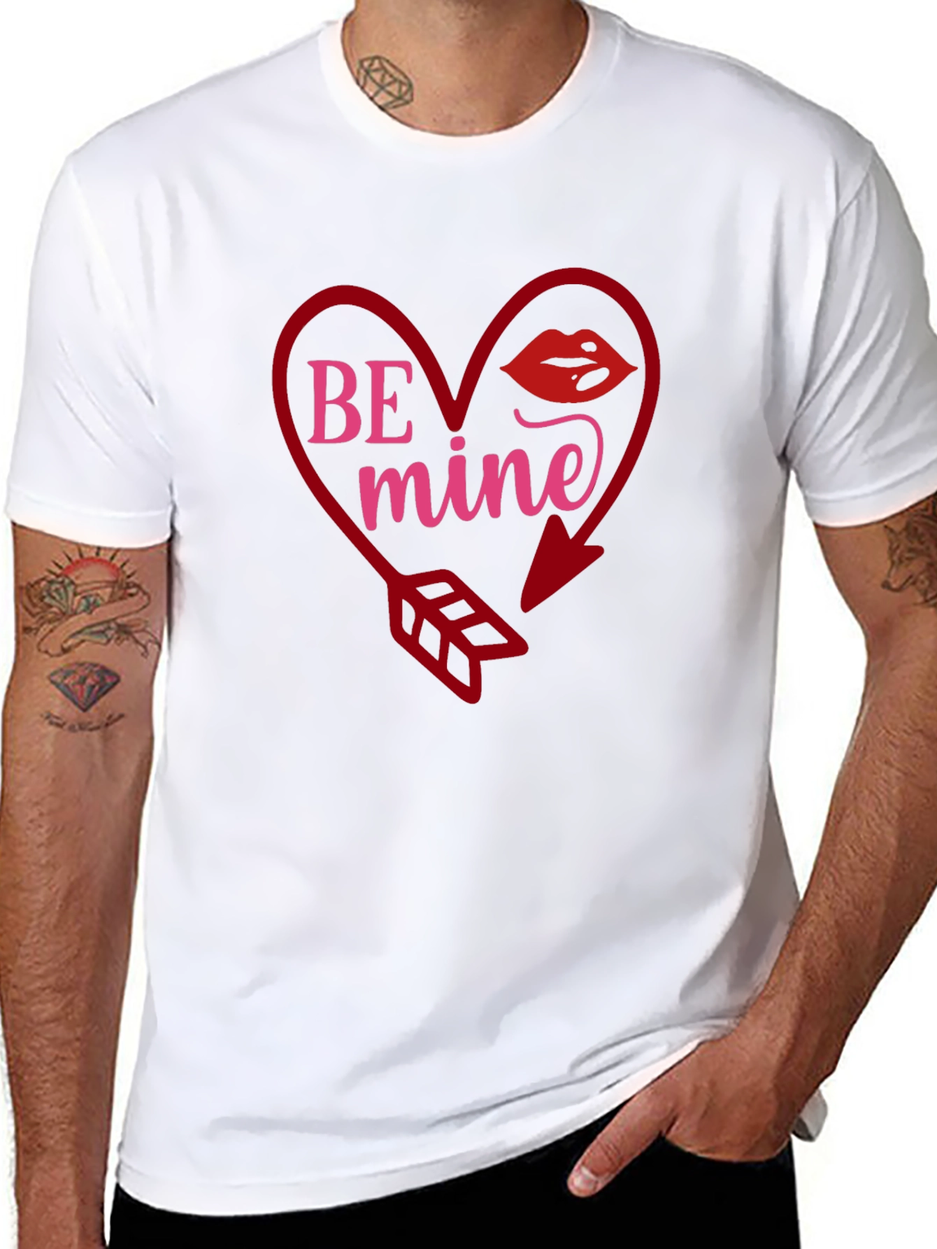 Be Mine Heart Valentines Day T-Shirt