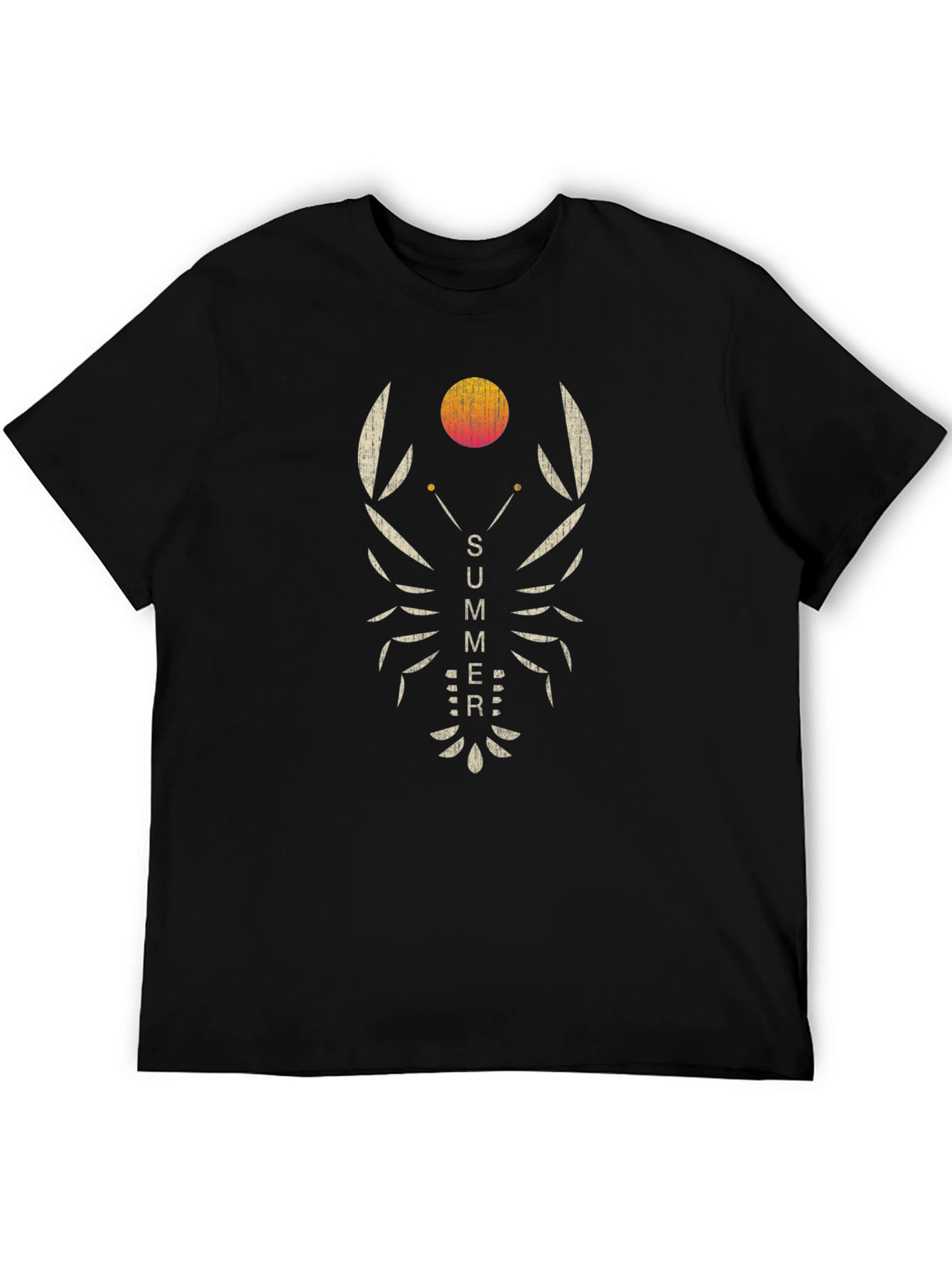 Summer Lobster Graphic Tee - Black