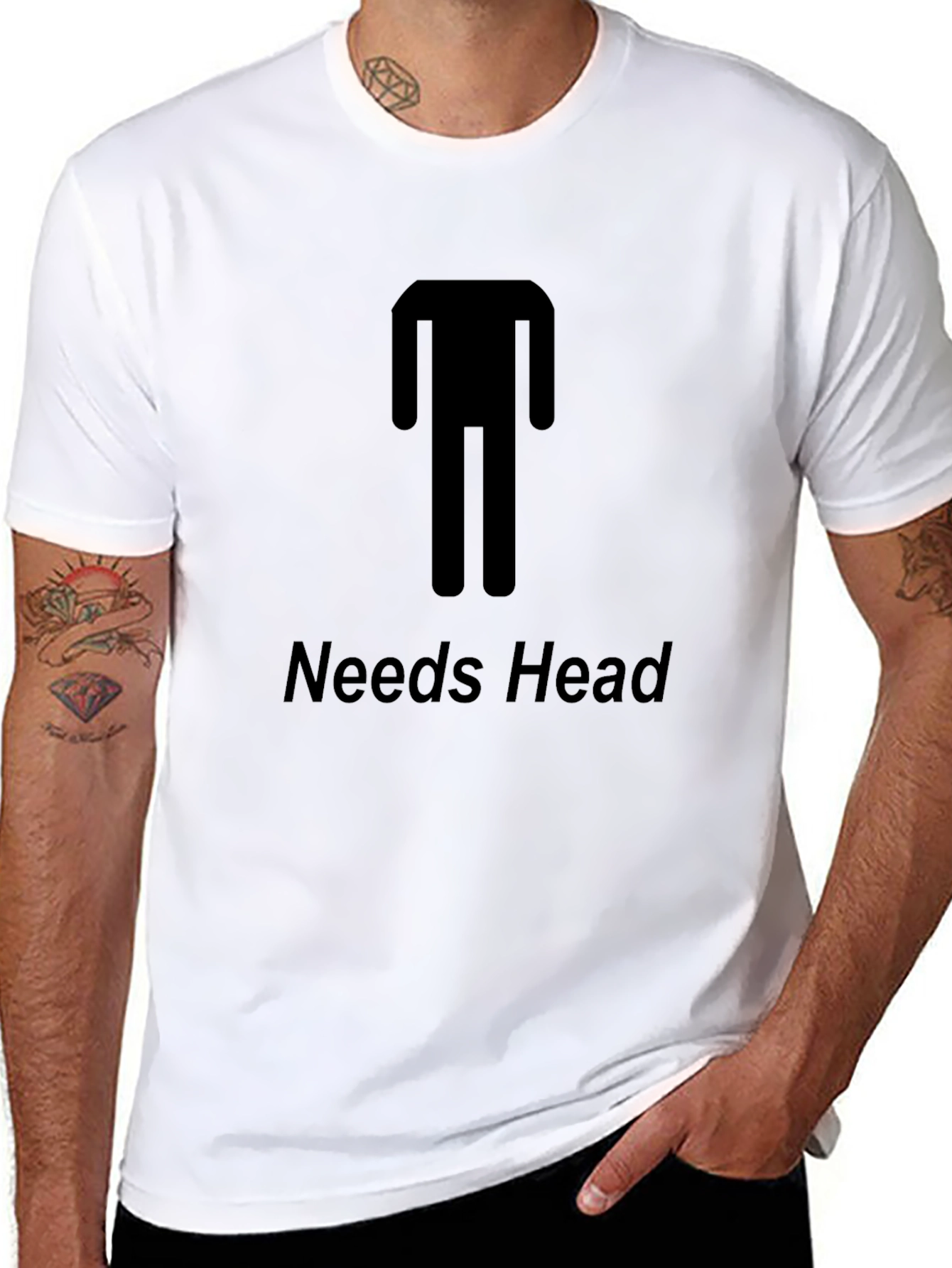 Needs Head Funny Graphic T-Shirt - Unisex Tee