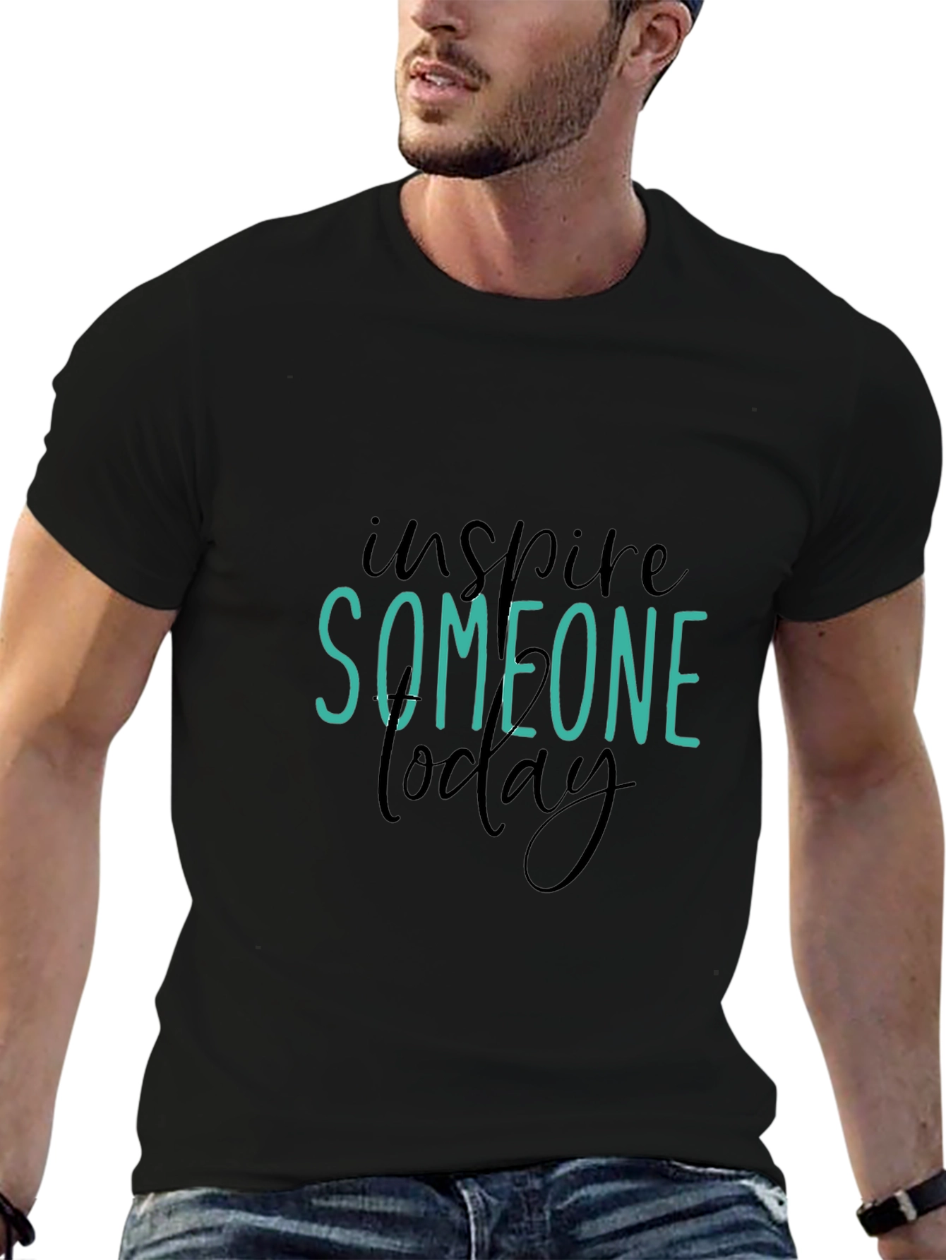 Inspire Someone Today Graphic Tee - Black