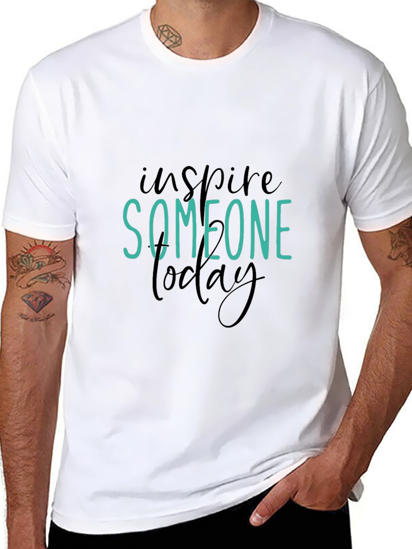 Inspire Someone Today Graphic Tee - Black