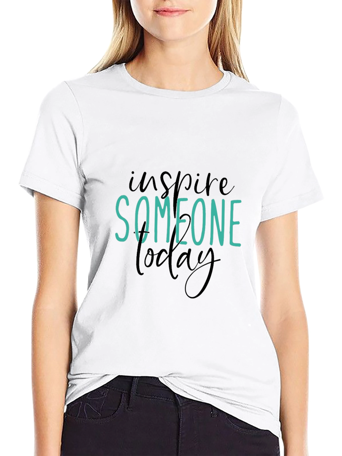 Inspire Someone Today Graphic Tee - Black