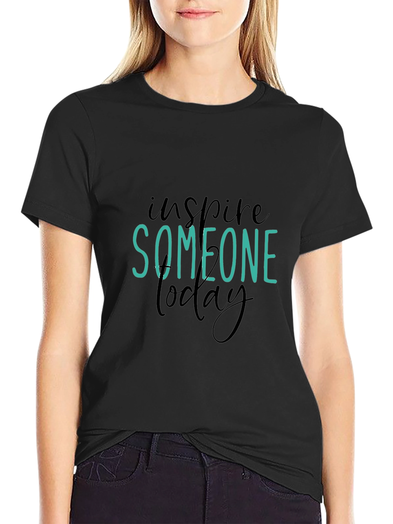 Inspire Someone Today Graphic Tee - Black