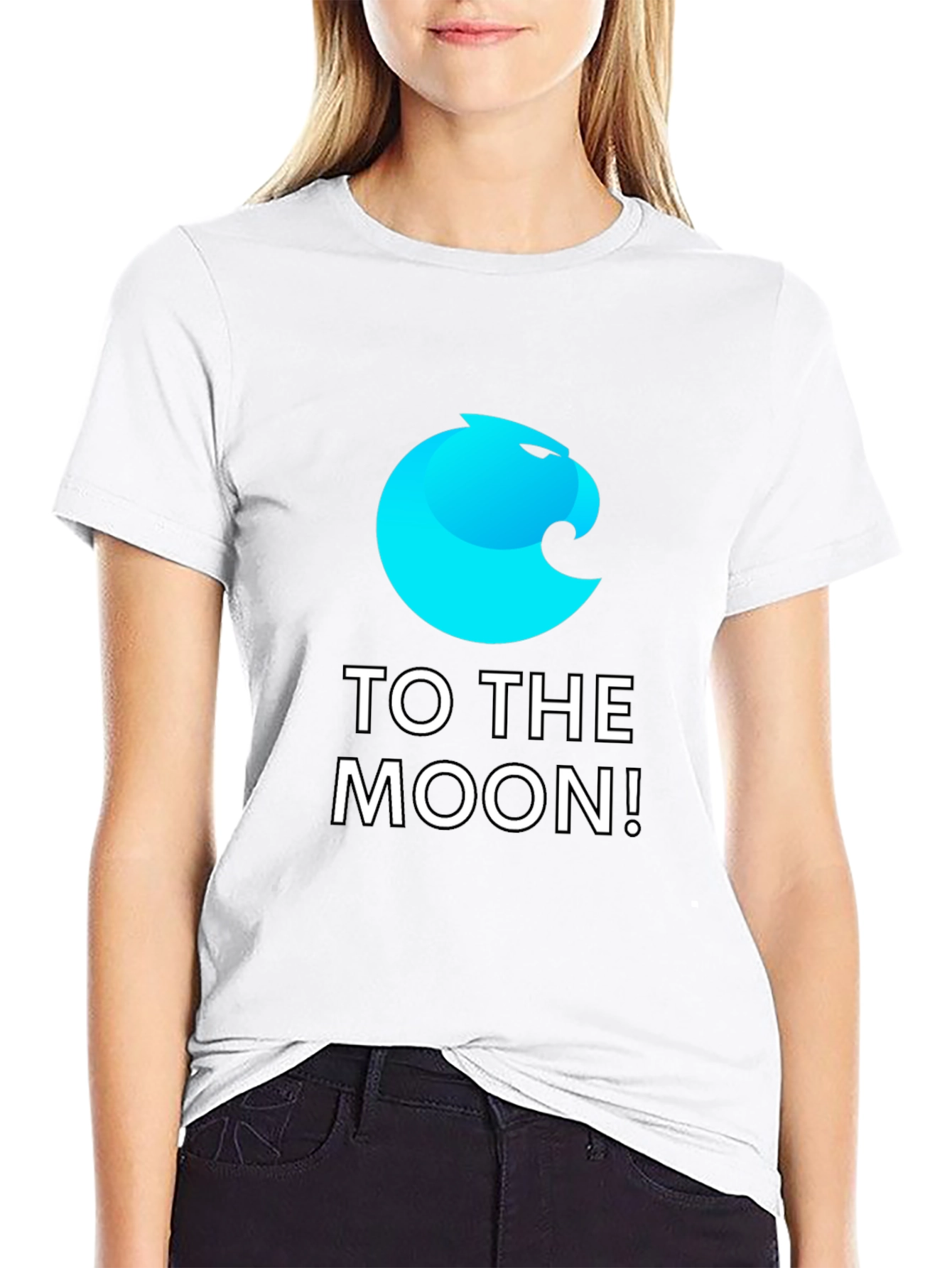 To The Moon! Crypto T-Shirt - Black